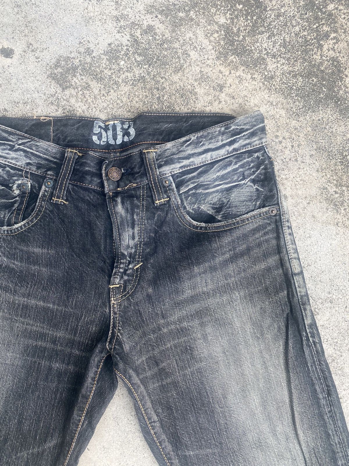 Edwin × Vintage Vintage y2k Edwin Clawmark Straightcut Jeans Size US 31 - 9 Thumbnail