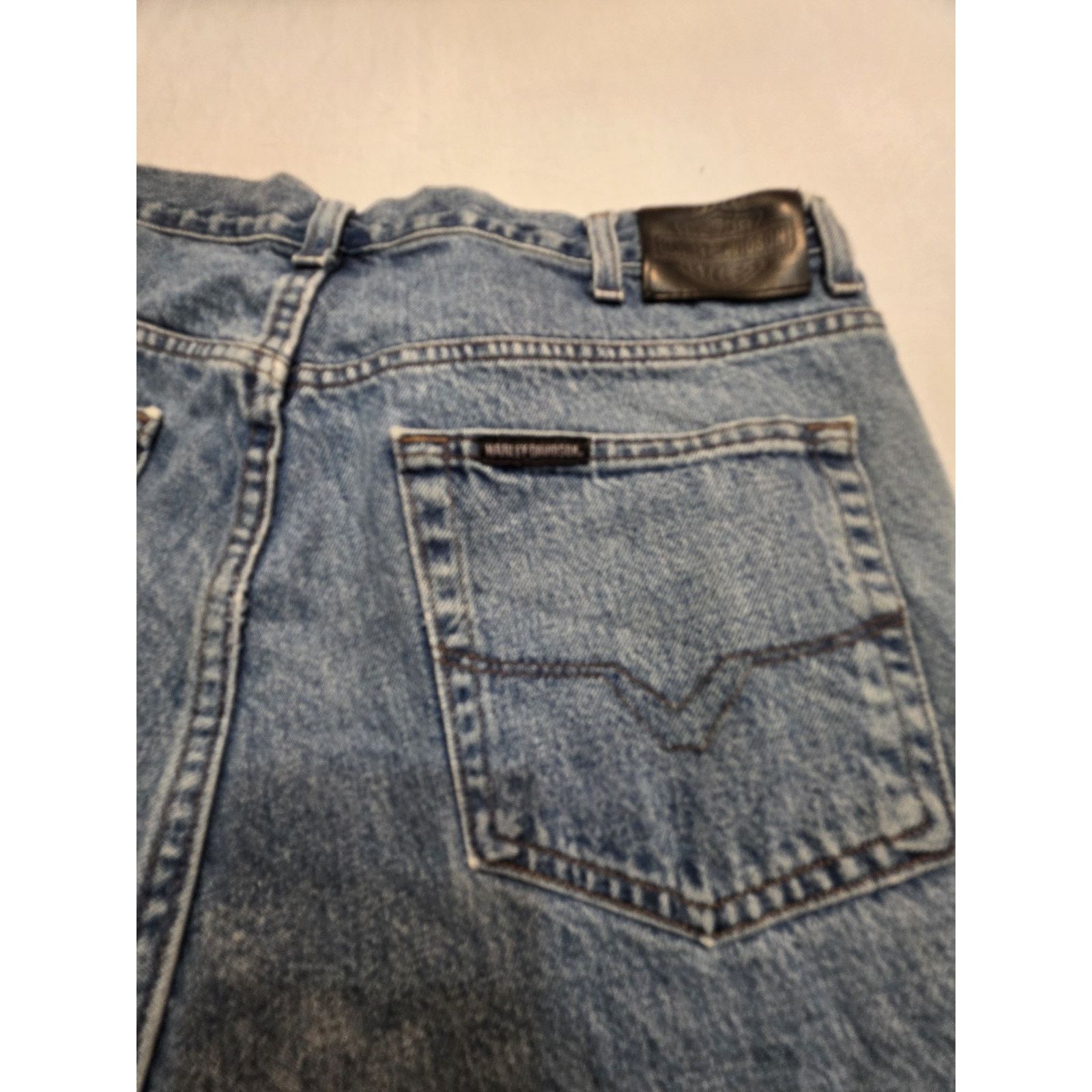 Harley Davidson Harley Davidson Men's Size 40x30 Loose Fit Denim Blue Jeans Size US 40 / EU 56 - 3 Thumbnail