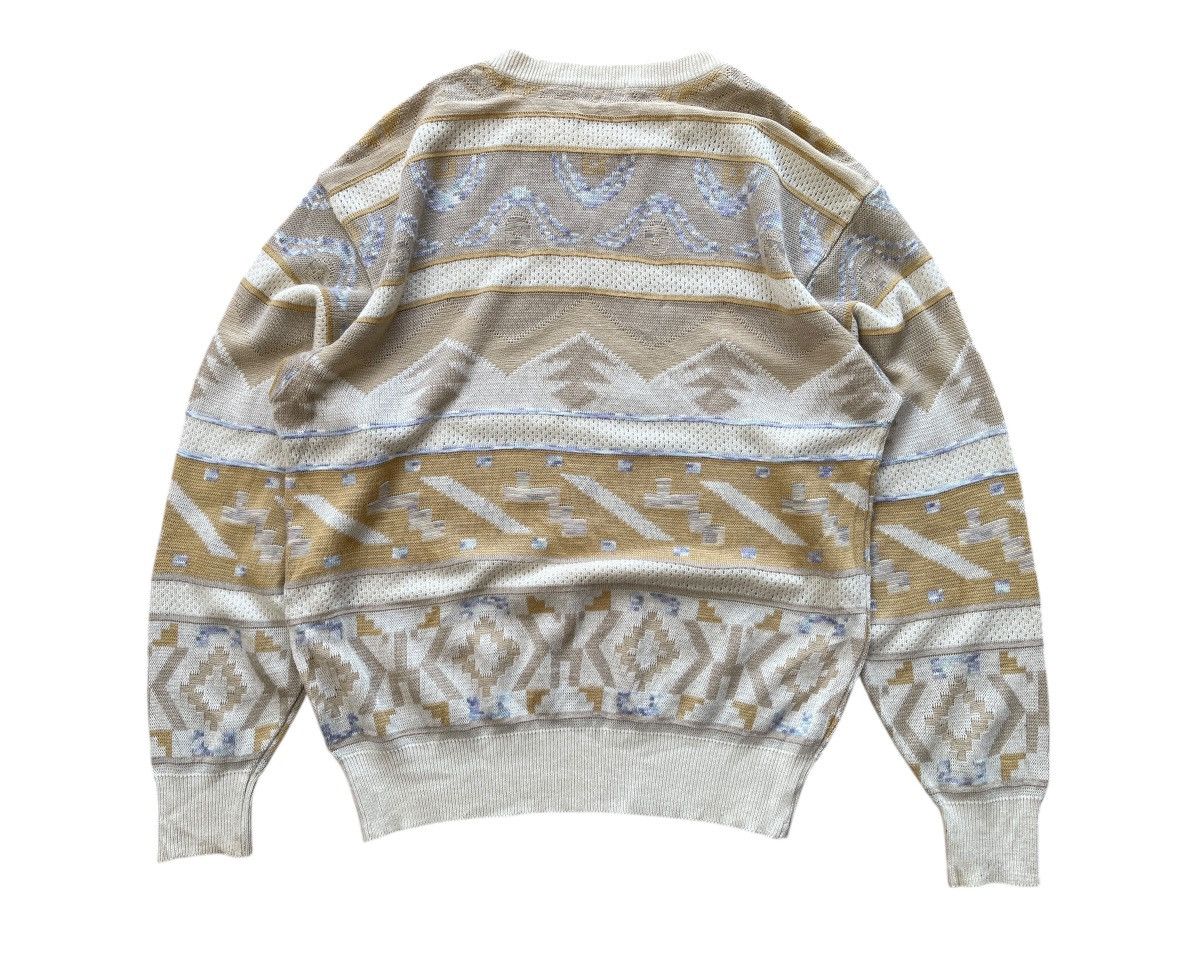 Japanese Brand Vintage Geometric Jumper Knit Sweater Size US L / EU 52-54 / 3 - 3 Thumbnail