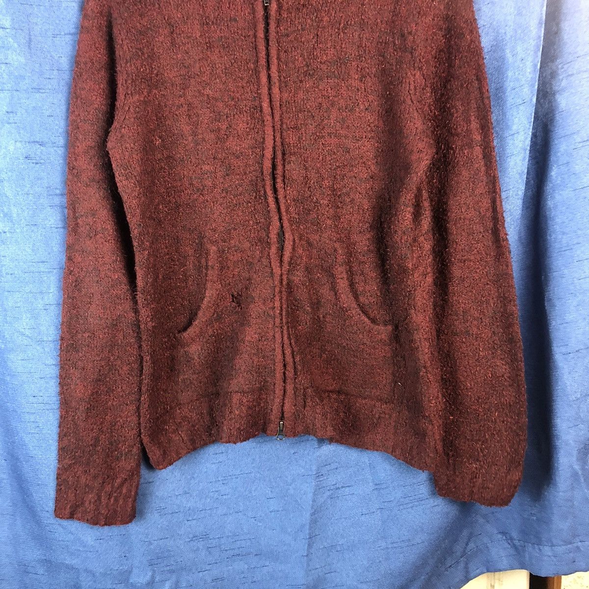 Japanese Brand × Michel Klein Michel Klein Dark Maroon Hoodie #842 Size US S / EU 44-46 / 1 - 3 Thumbnail