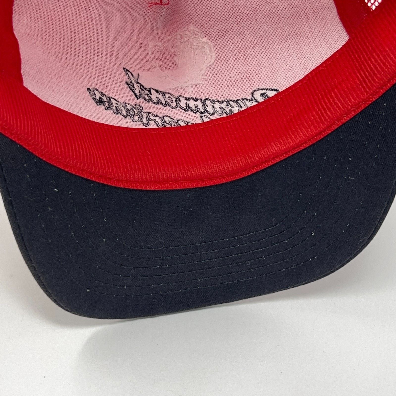 Vintage Vintage 90s Drummond American Trucker Hat Baseball Cap Red Size ONE SIZE - 5 Thumbnail