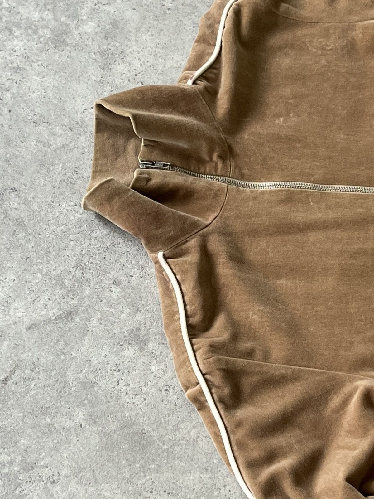 Camiel Fortgens Camiel Fortgens Tan Velvet Track Jacket Size US S / EU 44-46 / 1 - 3 Thumbnail