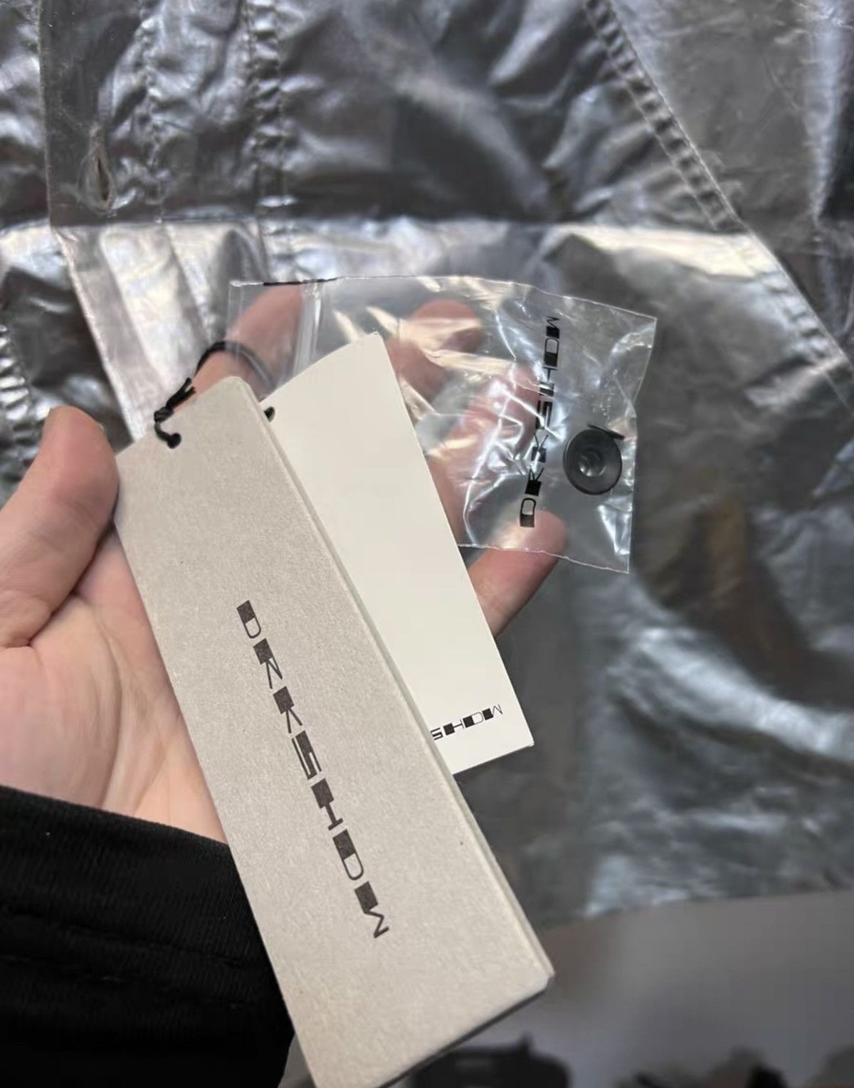 Rick Owens Rick Owens DRKSHDW 2019 Metallic Silver Shirt Jacket Size US S / EU 44-46 / 1 - 7 Thumbnail