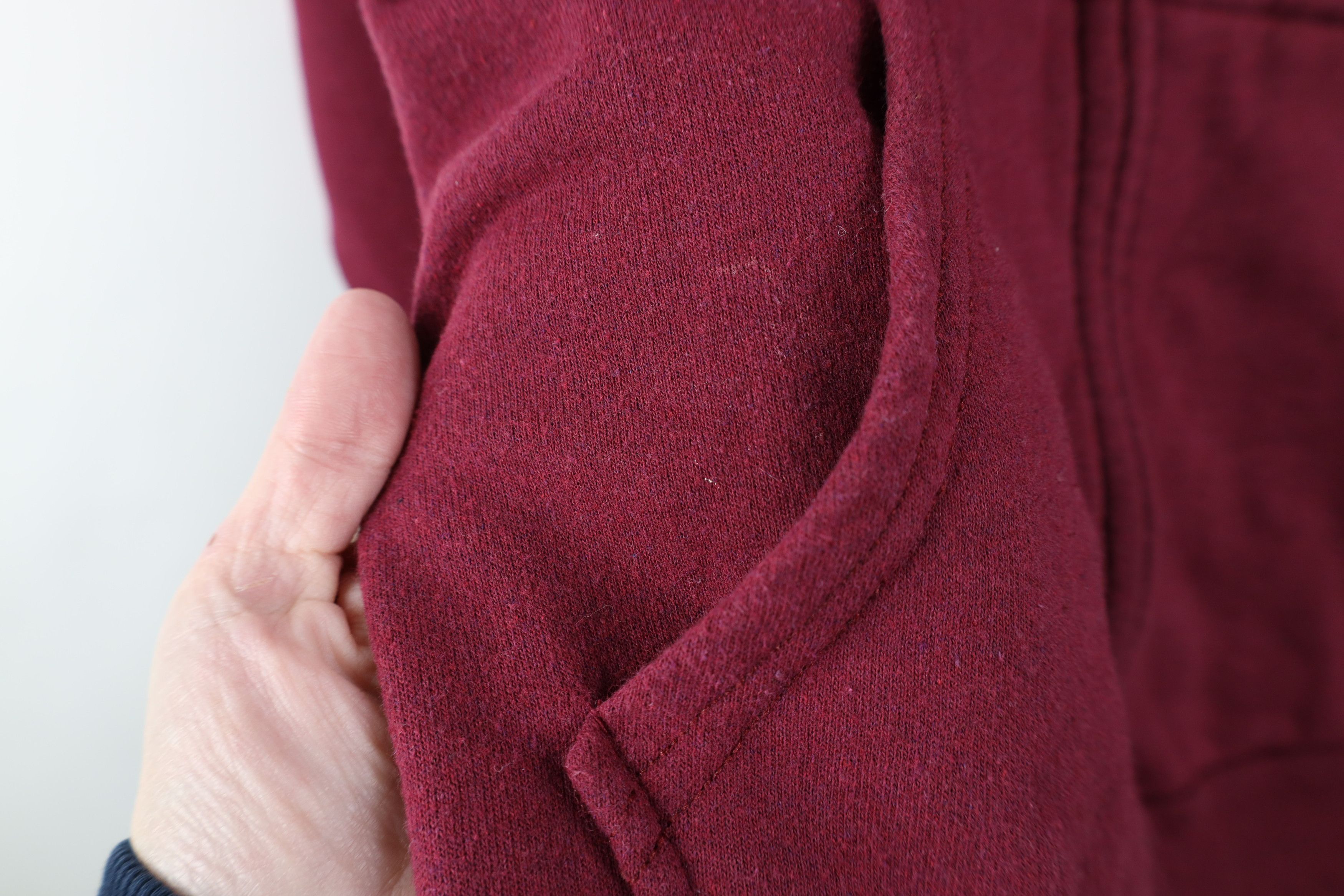 Vintage Vintage 70s Streetwear Full Zip Hoodie Sweatshirt Red USA Size US L / EU 52-54 / 3 - 4 Thumbnail