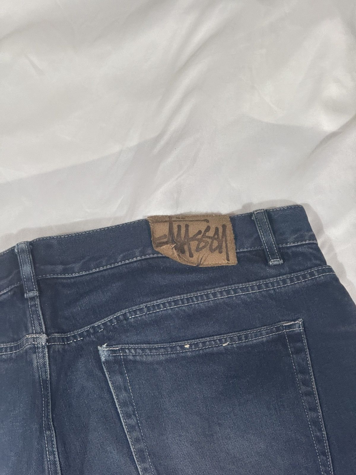 Stussy Stussy Blue Denim Vintage Wash Big OL Jeans Size US 38 / EU 54 - 9 Thumbnail