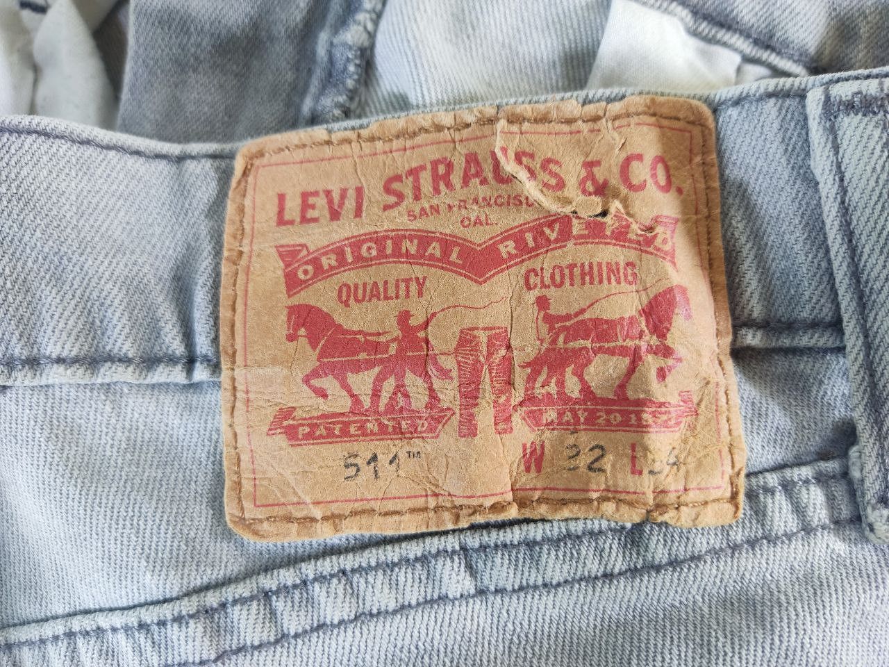 Levi's levis 511 relaxed slim distressed denim Size US 34 / EU 50 - 3 Thumbnail