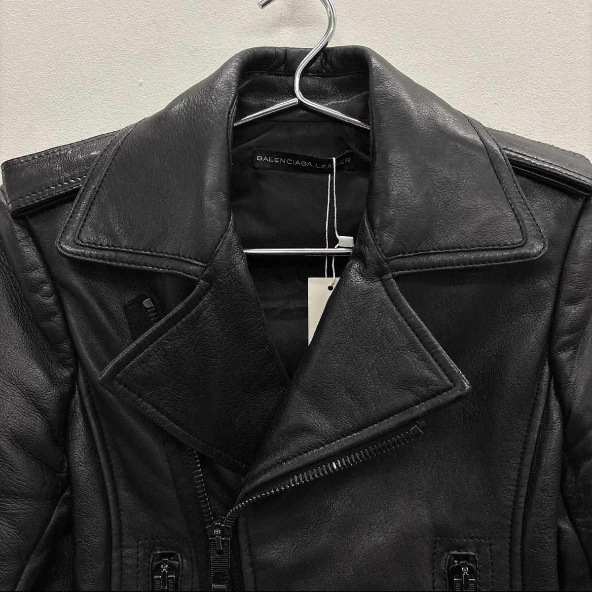 Balenciaga FW12 Balenciaga By Nicholas Ghesquiere Leather Moto Jacket Size XS / US 0-2 / IT 36-38 - 5 Thumbnail