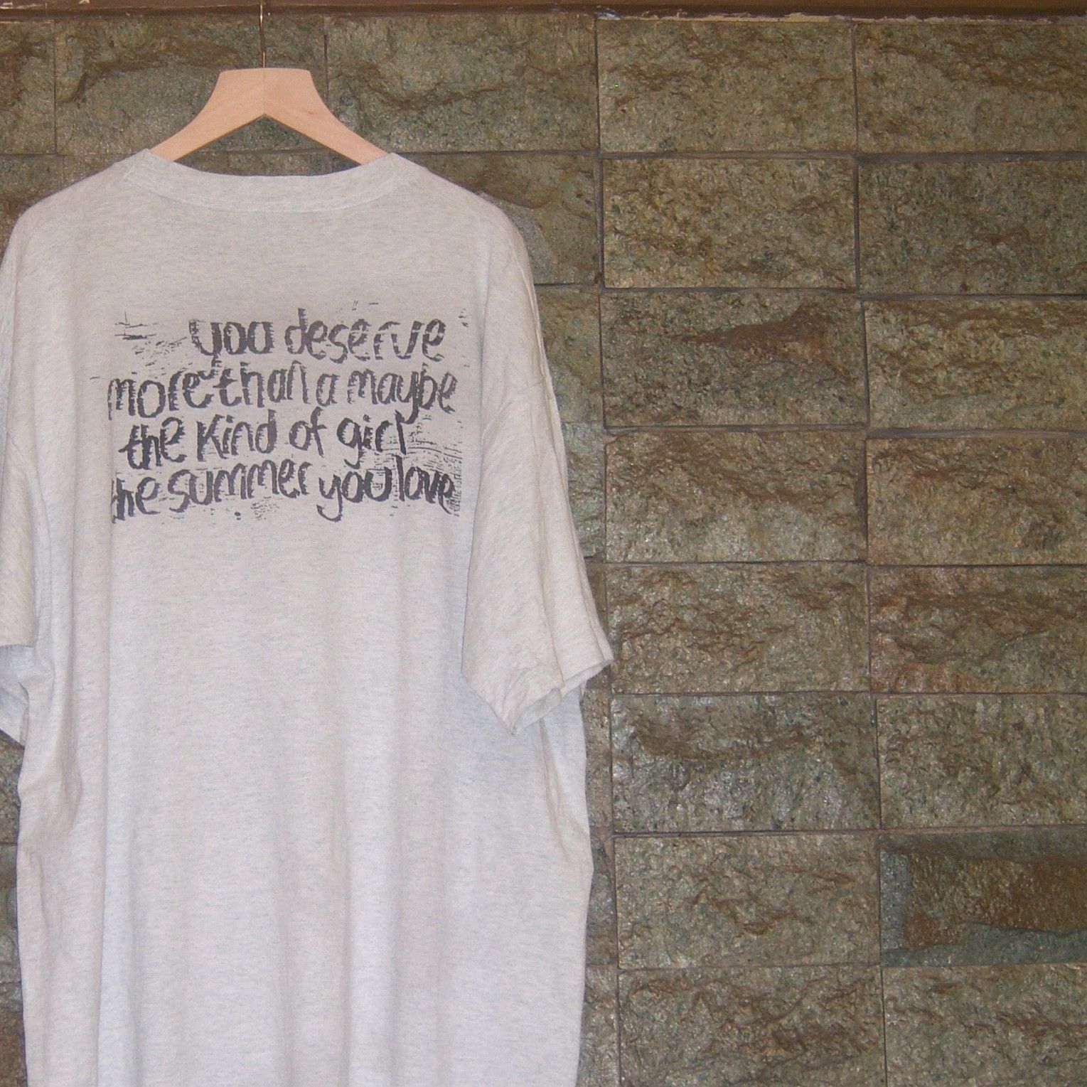 Band Tees × Vintage 90s St Christopher You Deserve More Than A Maybe Size US XL / EU 56 / 4 - 11 Thumbnail