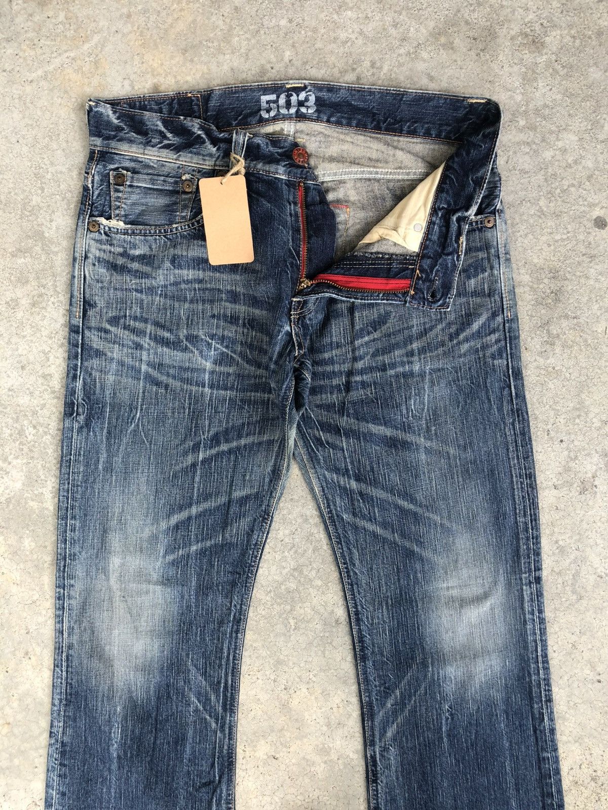 If Six Was Nine Japanese Edwin Flared Jeans Distressed Jeans Size US 34 / EU 50 - 3 Thumbnail