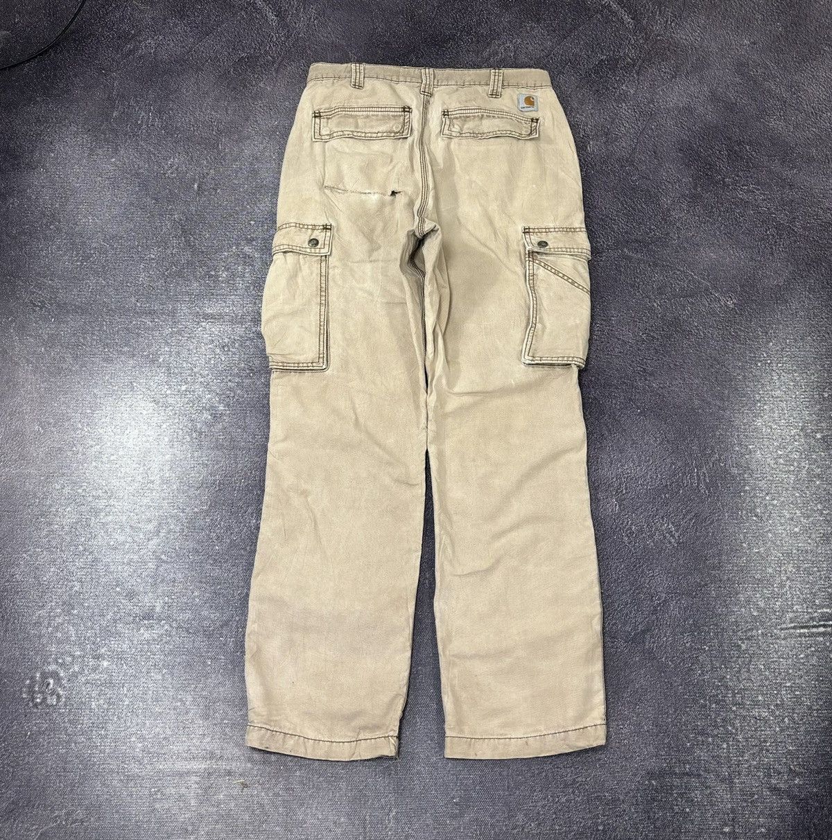 Carhartt Vintage Carhartt Y2K Faded USA Work Hype Cargo Pants Size US 32 / EU 48 - 1 Thumbnail