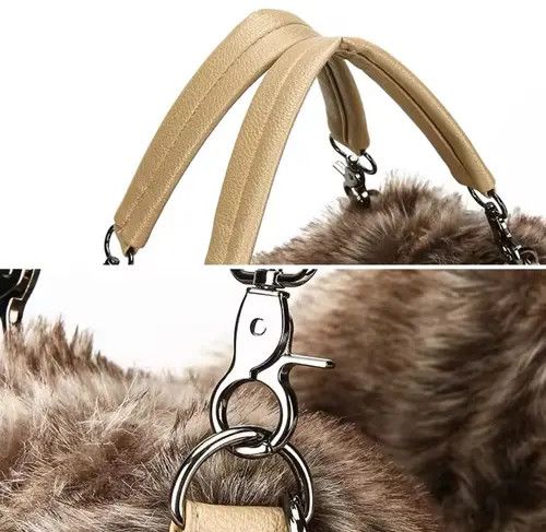 Vintage Vintage Style Fluffy Fur Plush Shoulder Bag Size ONE SIZE - 2 Thumbnail