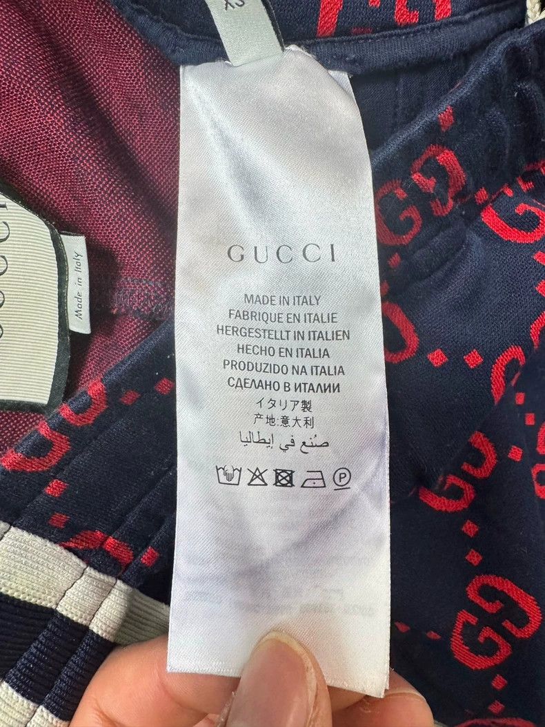 Gucci Gucci SizeXS Blue and red old flower full logo casual sport Size US 27 - 5 Thumbnail
