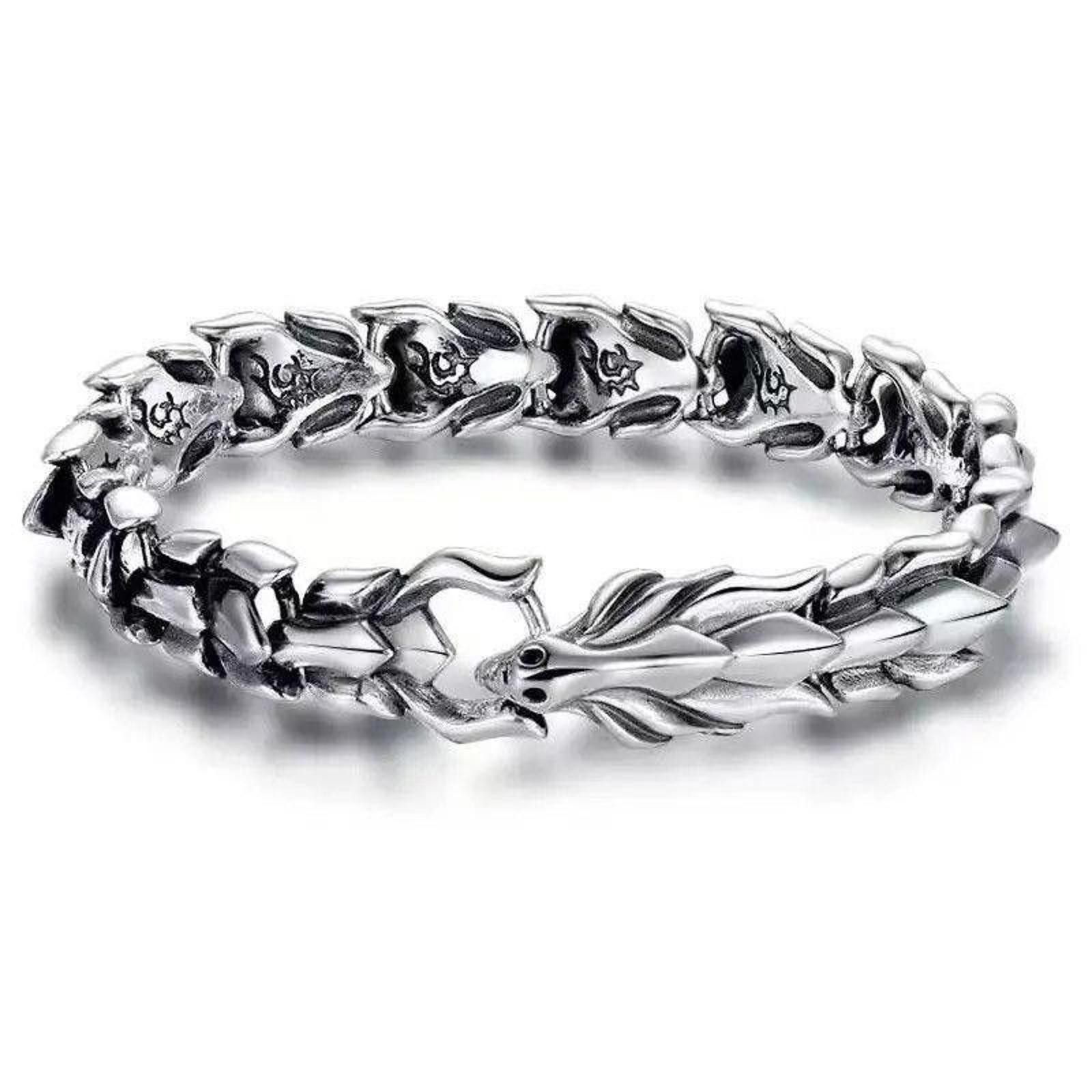 Jewelry Snake Ouroboros Dragon Bone Bracelet Size ONE SIZE - 2 Thumbnail