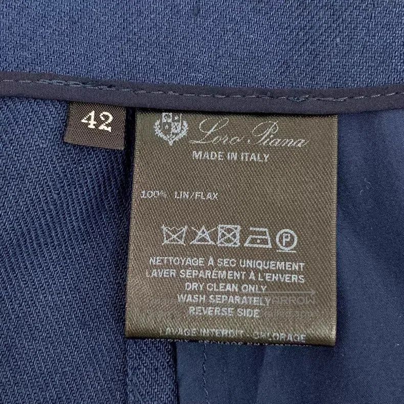 Loro Piana Loro Piana Dark Blue Linen Casual Trousers Size 27" / US 4 / IT 40 - 6 Thumbnail