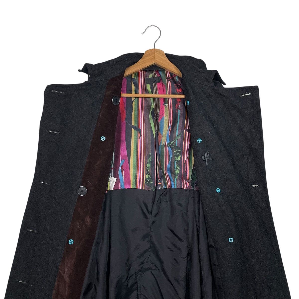 Paul Smith Paul Smith Black Double Breasted Wool Coat Size S / US 4 / IT 40 - 13 Thumbnail