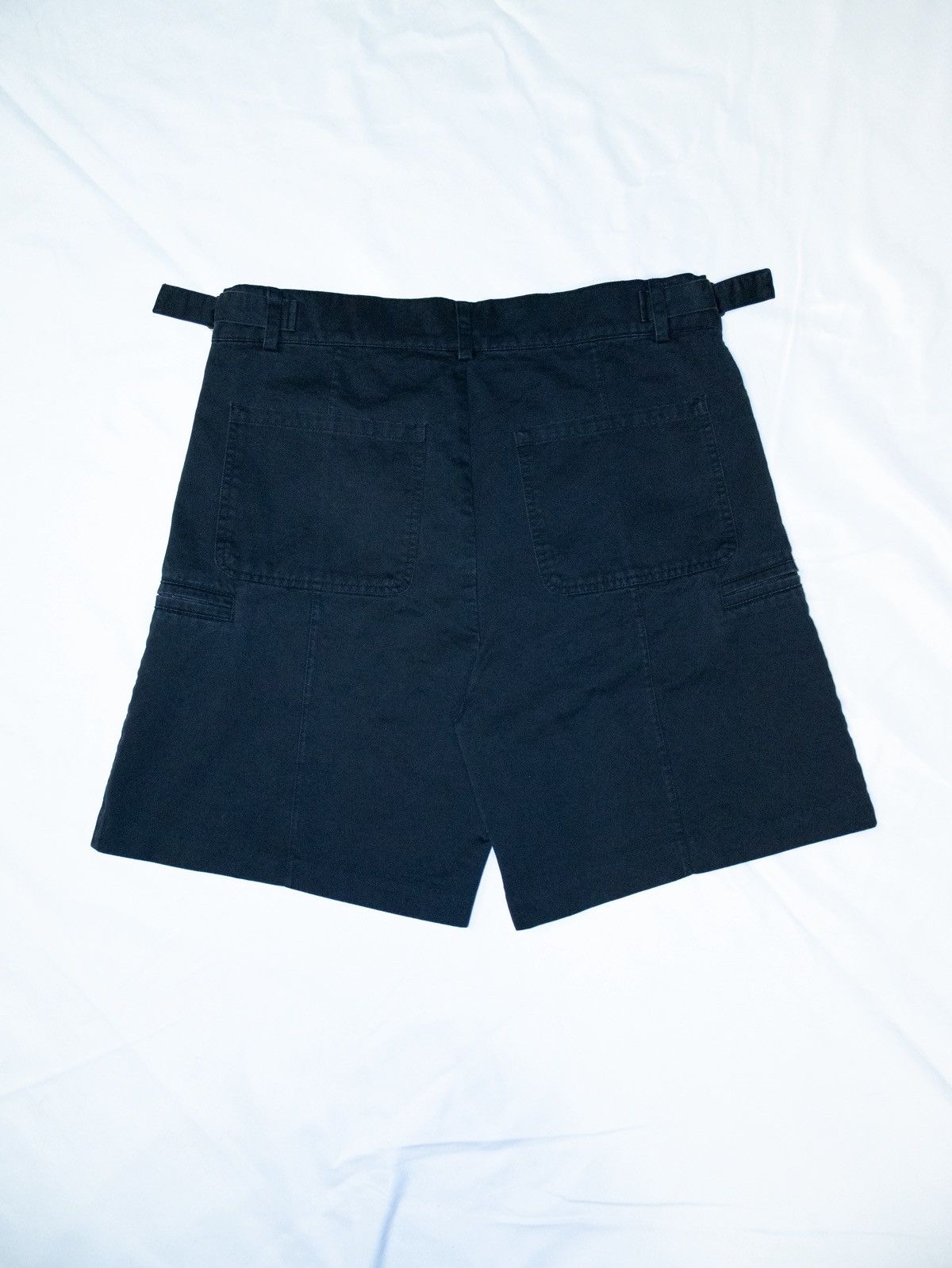 Other Black Adjustable Soft Cotton Twill Shorts Size US 32 / EU 48 - 4 Thumbnail