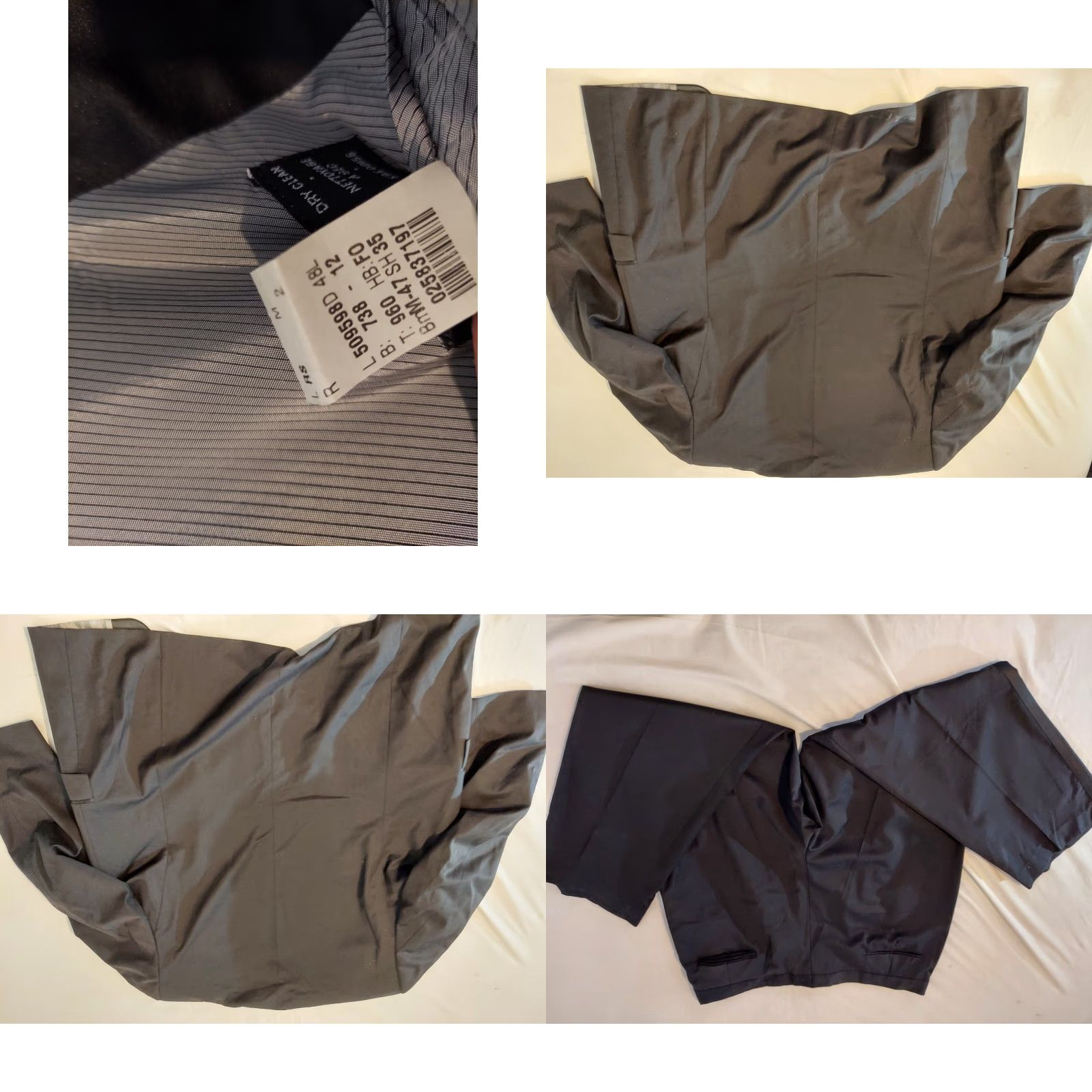 Calvin Klein Calvin Klein Suit Blazer Pants 2 Piece 48L Black Mens Size 48R - 9 Thumbnail