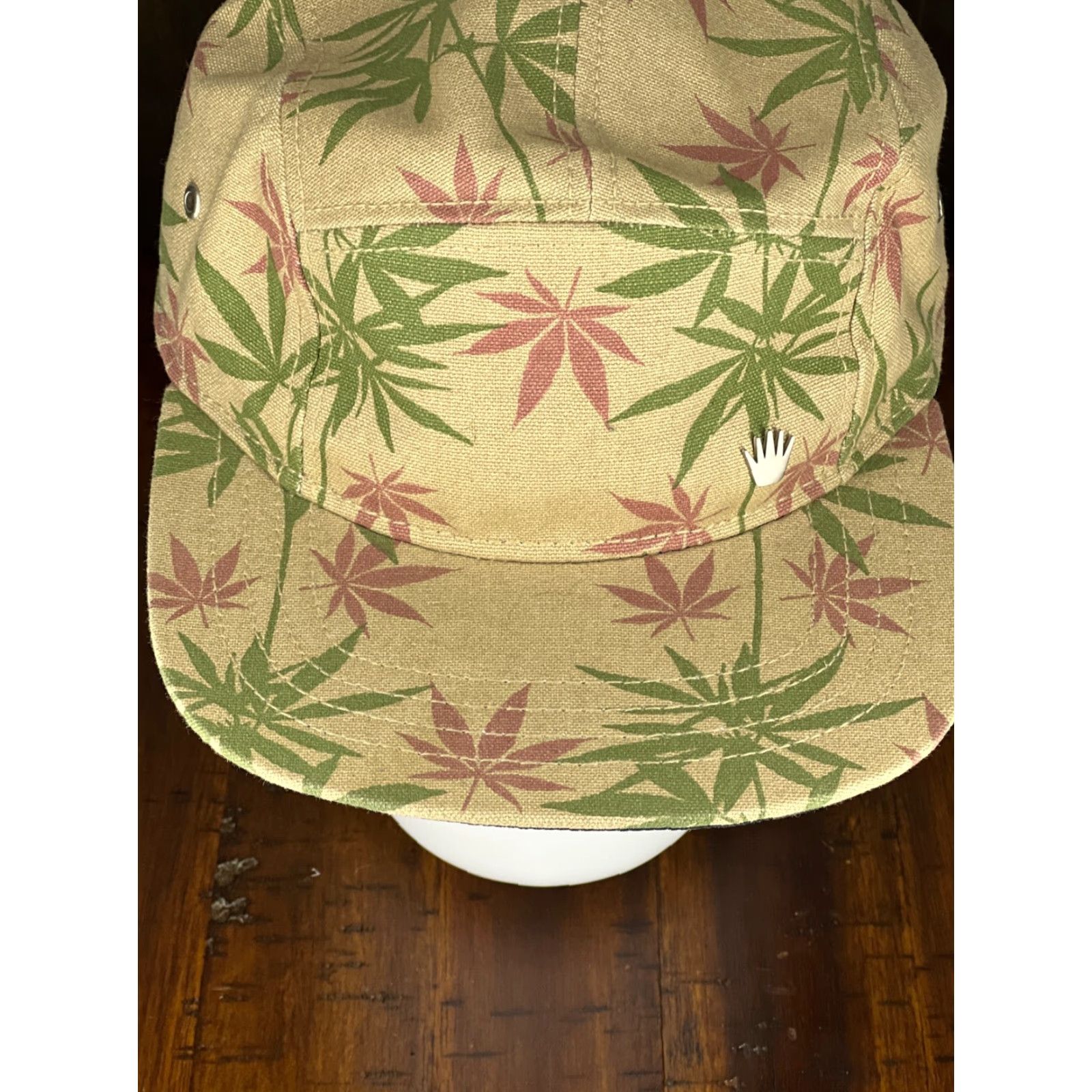 IDEA No Bad Ideas Hat Cap Strap Back Adult Beige Panel Marijuana Leaf Stash Pocket A Size ONE SIZE - 7 Thumbnail
