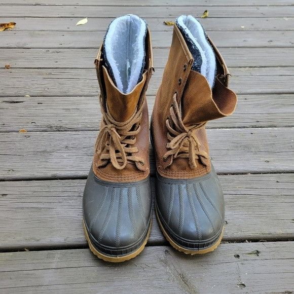 SOREL Vintage 90s Ice Pac Sorel Brown Roughout Suede Leather Duck Size US 11 / EU 44 - 5 Thumbnail