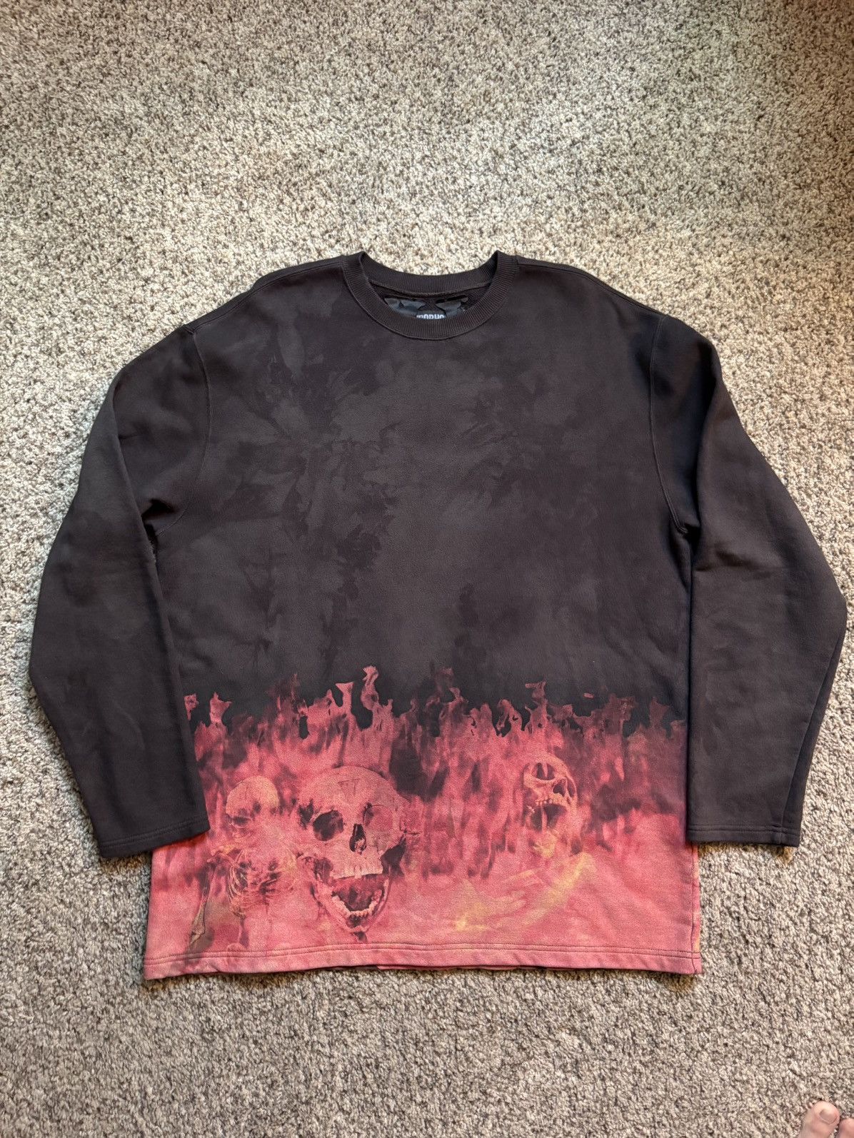 Neighborhood × Vlone Vlone neighborhood black skull flames