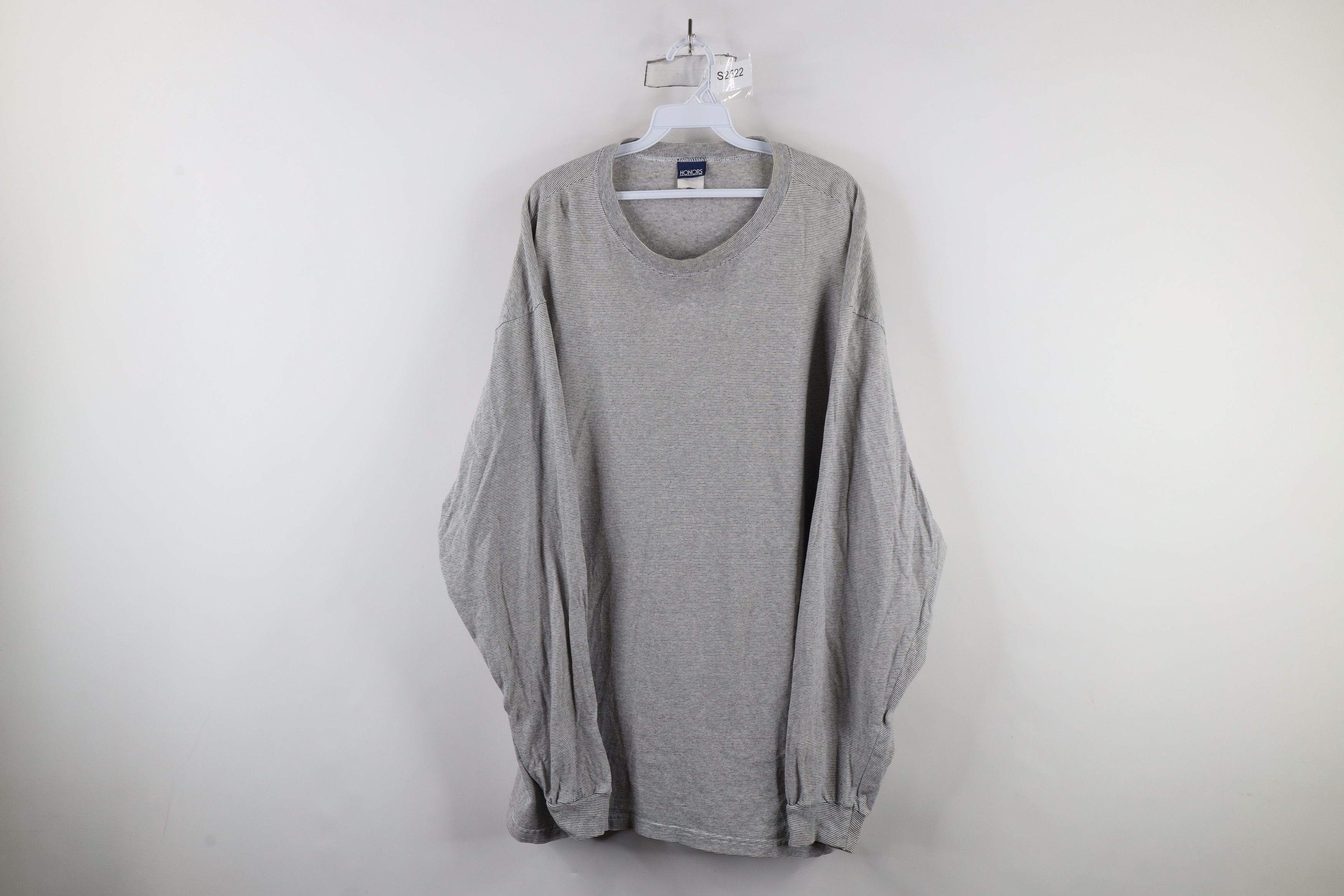 Vintage Vintage 90s Streetwear Striped Long Sleeve T-Shirt Cotton Size US XL / EU 56 / 4 - 1 Thumbnail