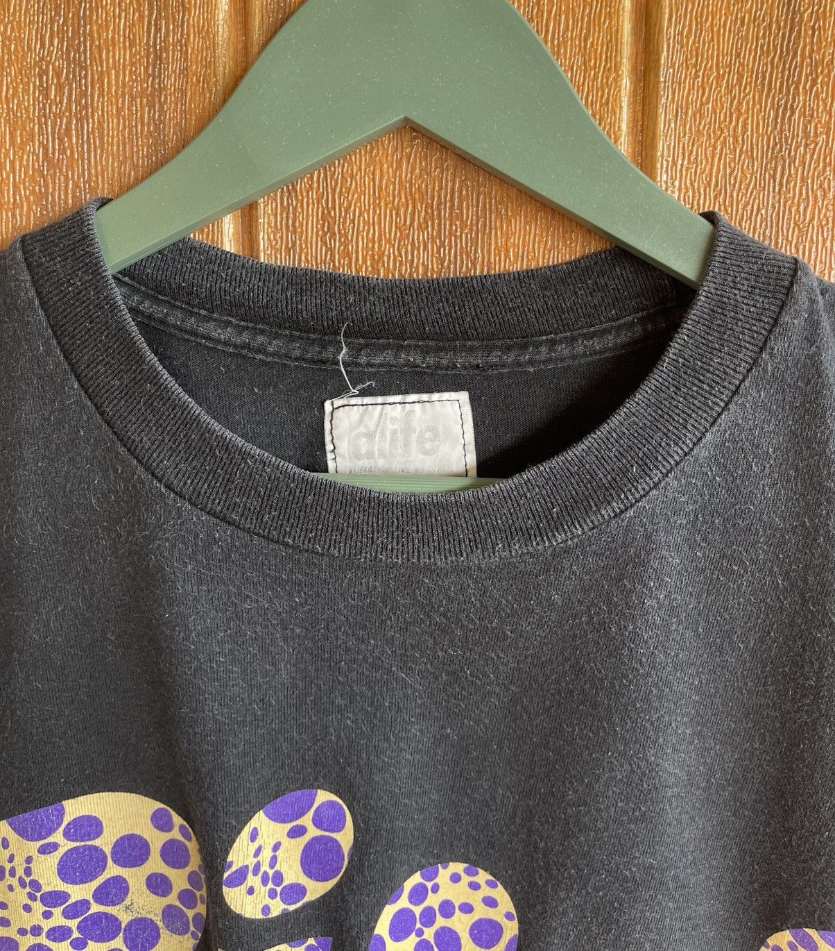 Alife Vintage🔥ALIFE🔥Big Logo Faded Black Tshirt y2k Size US L / EU 52-54 / 3 - 4 Thumbnail