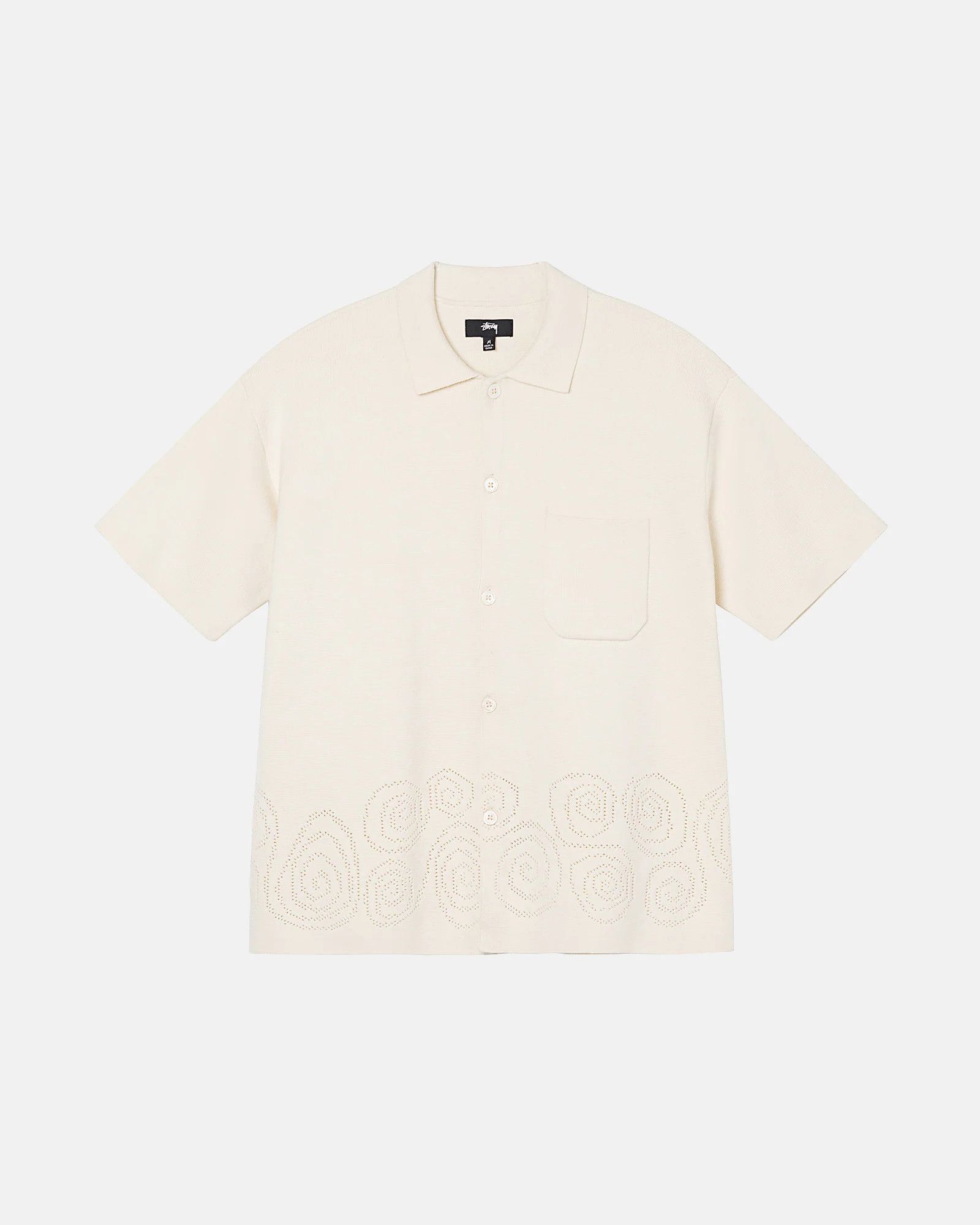Stussy STUSSY PERFORATED SWIRL KNIT SHIRT Grailed