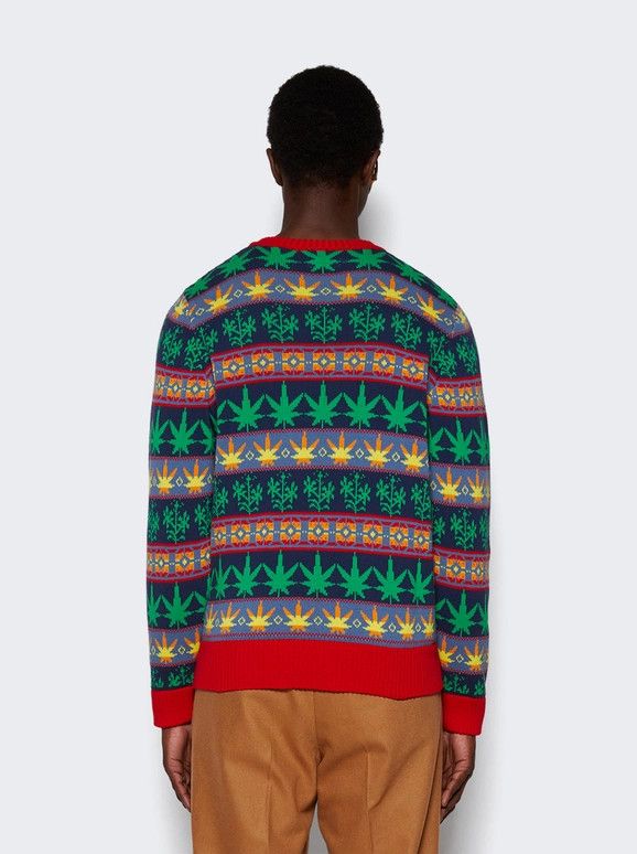 Bode o1mle0226 Marin Jacquard Sweater in Multicolor Size US L / EU 52-54 / 3 - 5 Thumbnail