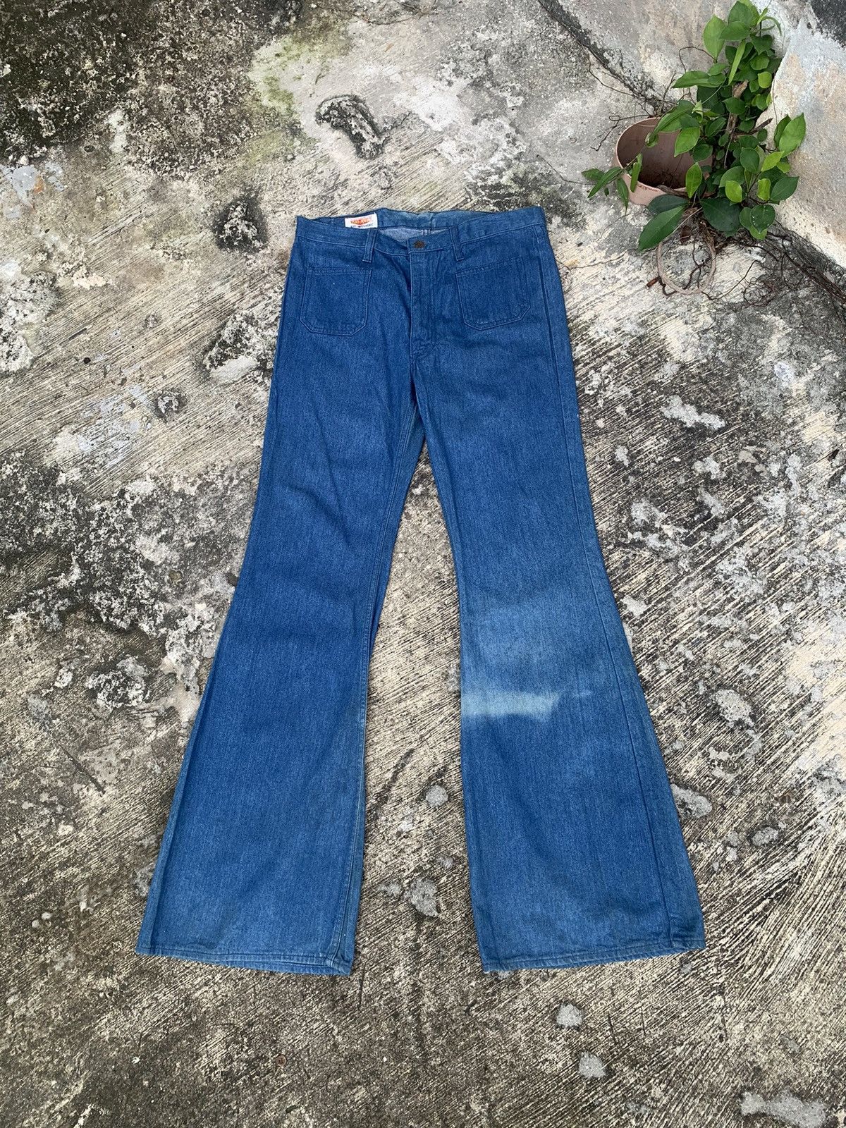 Big John × Hysteric Glamour × Le Grande Bleu (L.G.B.) Sun faded 🔥 flare Big john bush pants bootcut jeans Size US 34 / EU 50 - 1 Thumbnail
