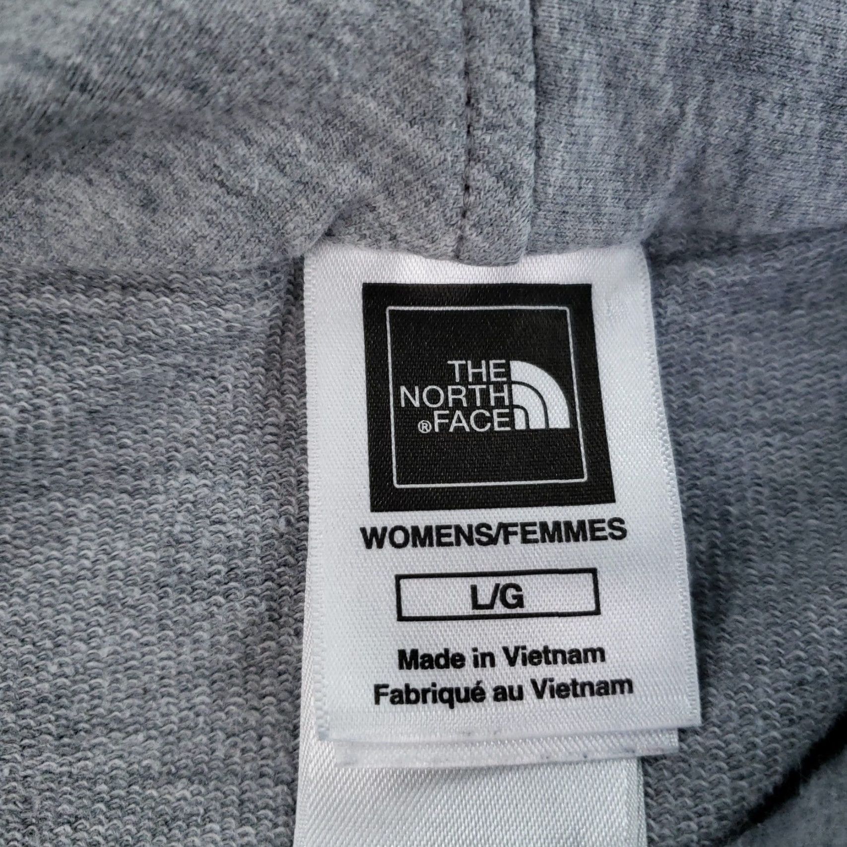 The North Face The North Face Jacket Womens L Gray Asymmetrical Zip Cotton Blend Logo Pockets Size L / US 10 / IT 46 - 5 Thumbnail