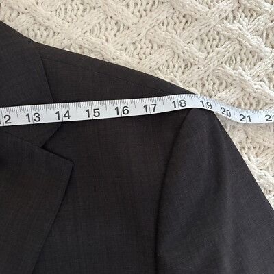 Hugo Boss Hugo Boss Pure Wool Blazer Jacket 2 Button Gray Sport Coat S Size 42L - 3 Thumbnail