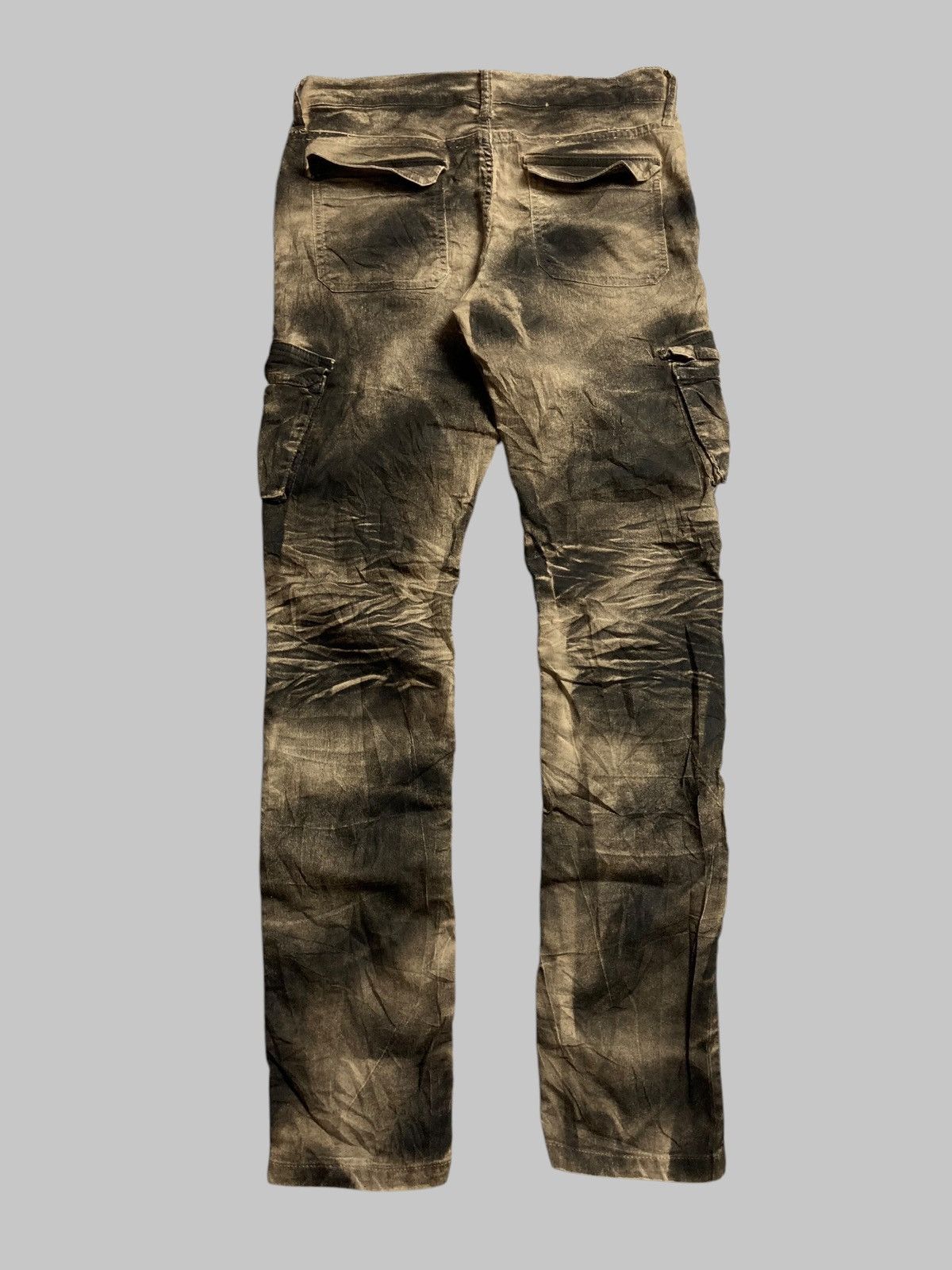 GOSTAR DE FUGA × Japanese Brand × Le Grande Bleu (L.G.B.) 🇯🇵 COOLATIQUES Cargo Pants Slimfit Tie Dye Design RARE💥 Size US 29 - 2 Thumbnail