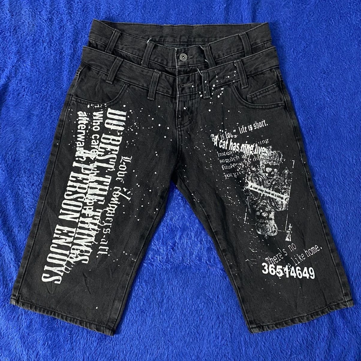 Japanese Brand Y2k style baggy denim short pants Size US 34 / EU 50 - 1 Thumbnail