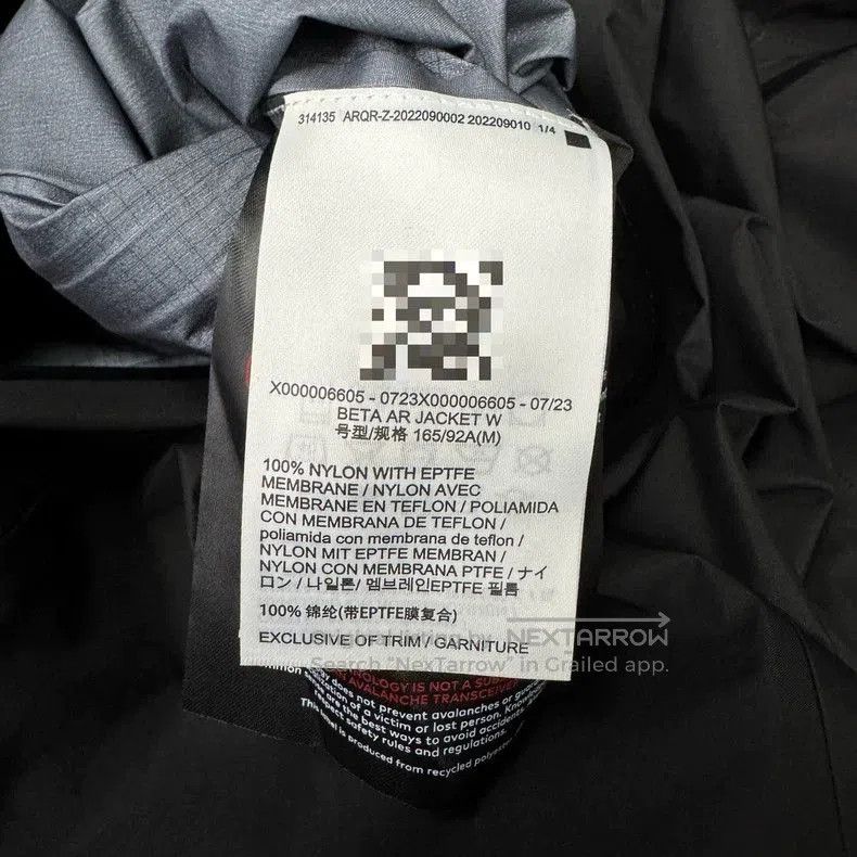 Arc'teryx Arcteryx Beta Black Gray Raincoat. Size US M / EU 48-50 / 2 - 4 Thumbnail