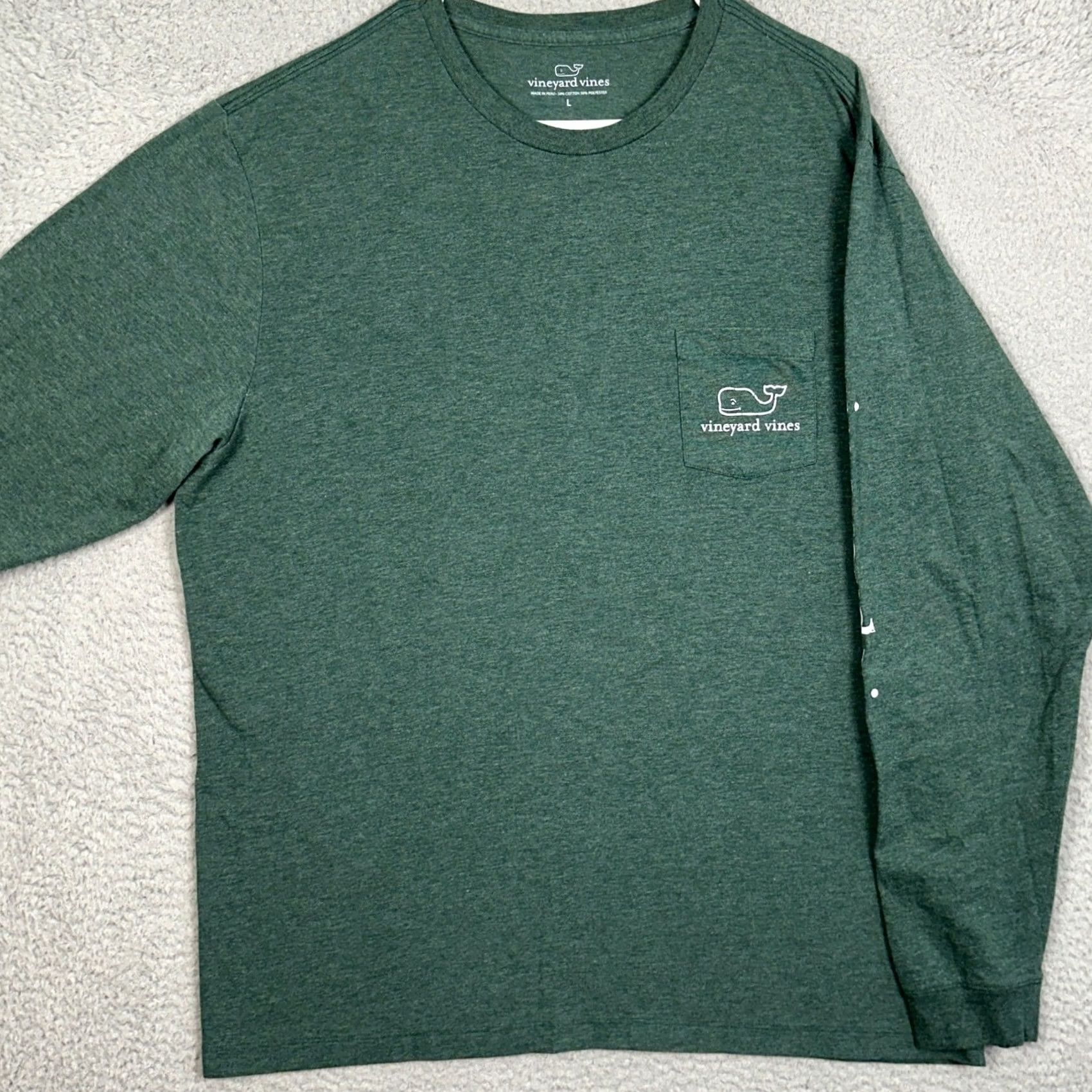 Vineyard Vines Vineyard Vines Sweatshirt Mens Large Green Graphic Whale Logo Crewneck Pullover Size US L / EU 52-54 / 3 - 2 Thumbnail