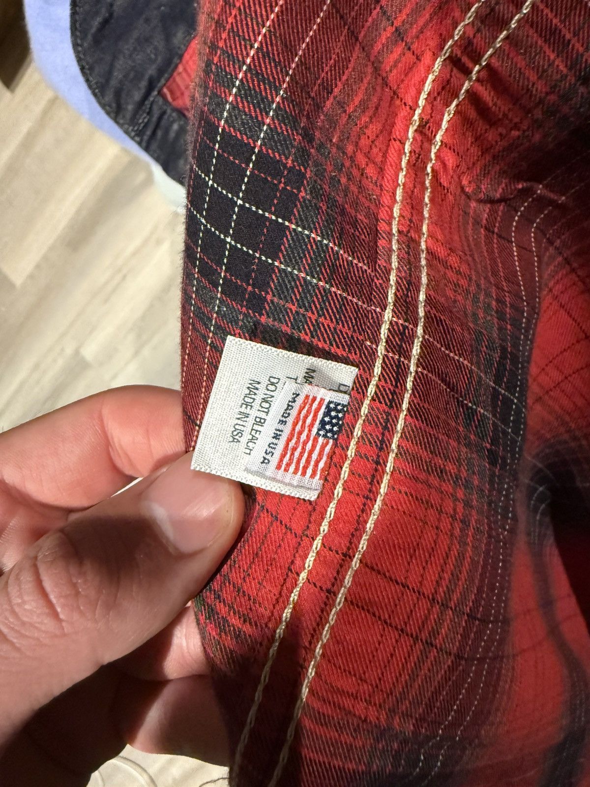 Dr. Collectors Raw Indigo Plaid Lined Denim Jacket Size US S / EU 44-46 / 1 - 5 Thumbnail