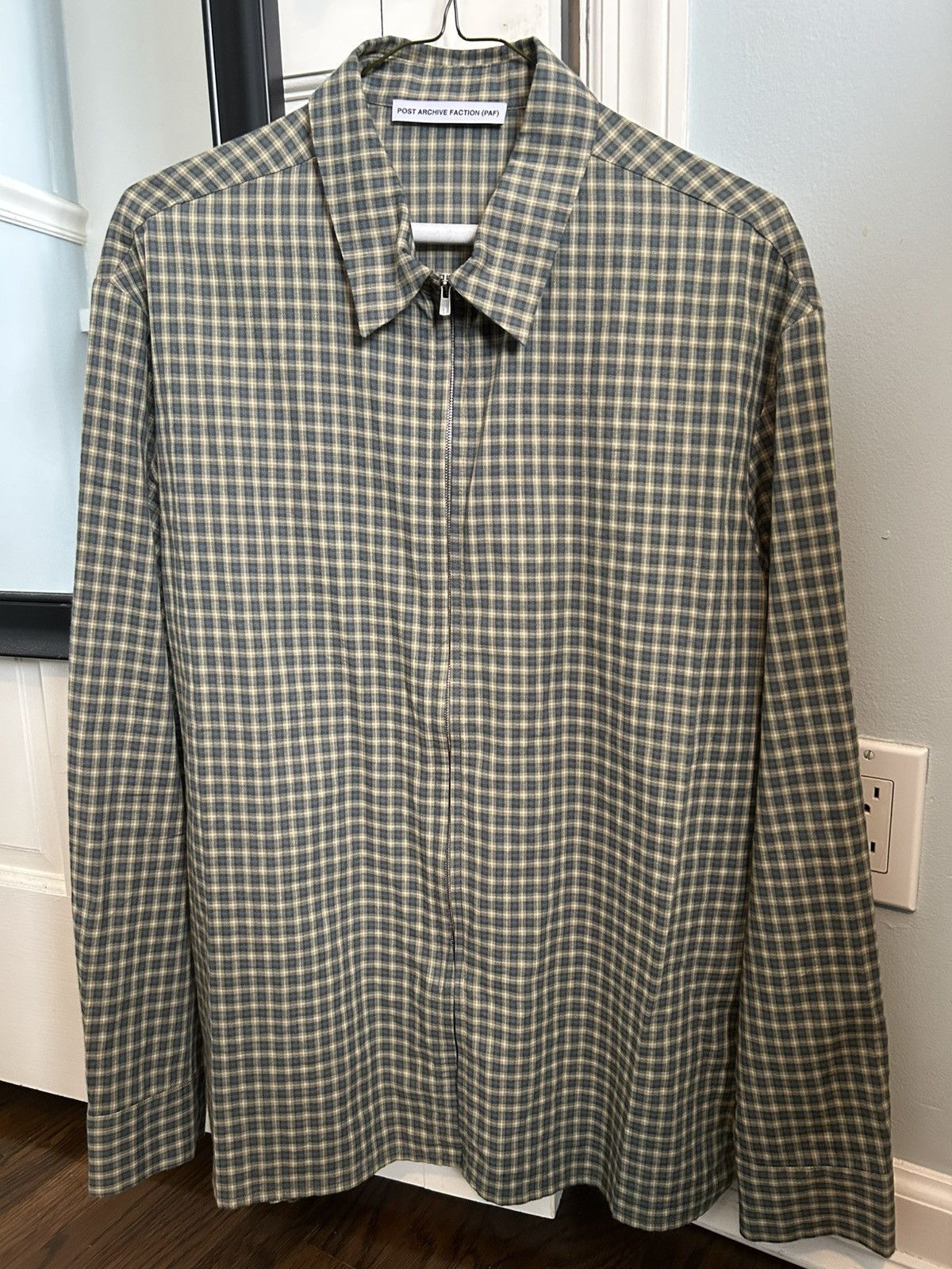 POST ARCHIVE FACTION (PAF) PAF 8.0 Right Shirt Green Gingham