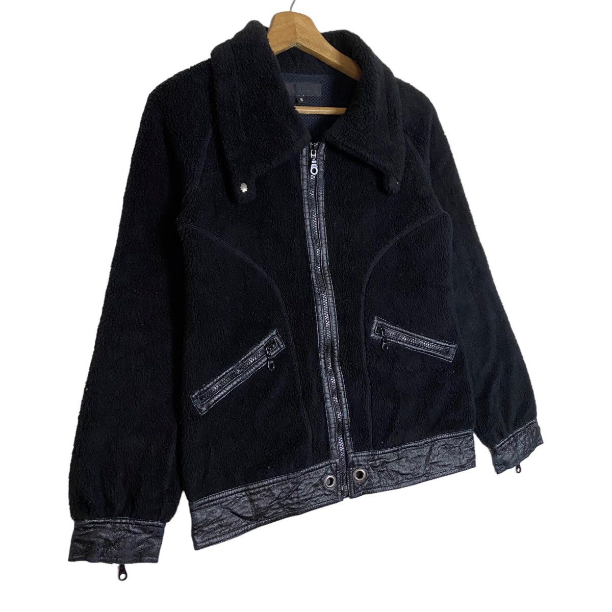 Vintage Jill Stuart Full Zipper Synthetic Leather Net