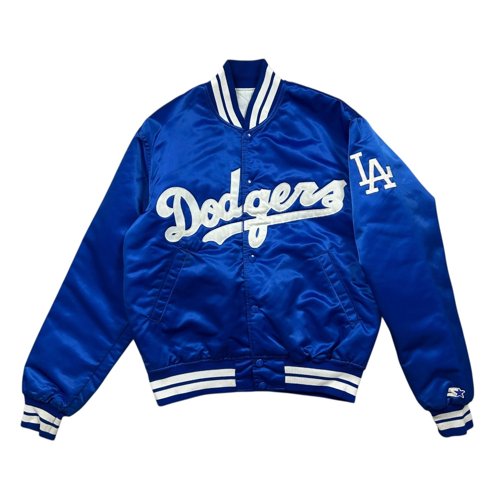 MLB VTG 90s LOS ANGELES DODGERS STARTER SATIN BOMBER JACKET Size US M / EU 48-50 / 2 - 1 Thumbnail