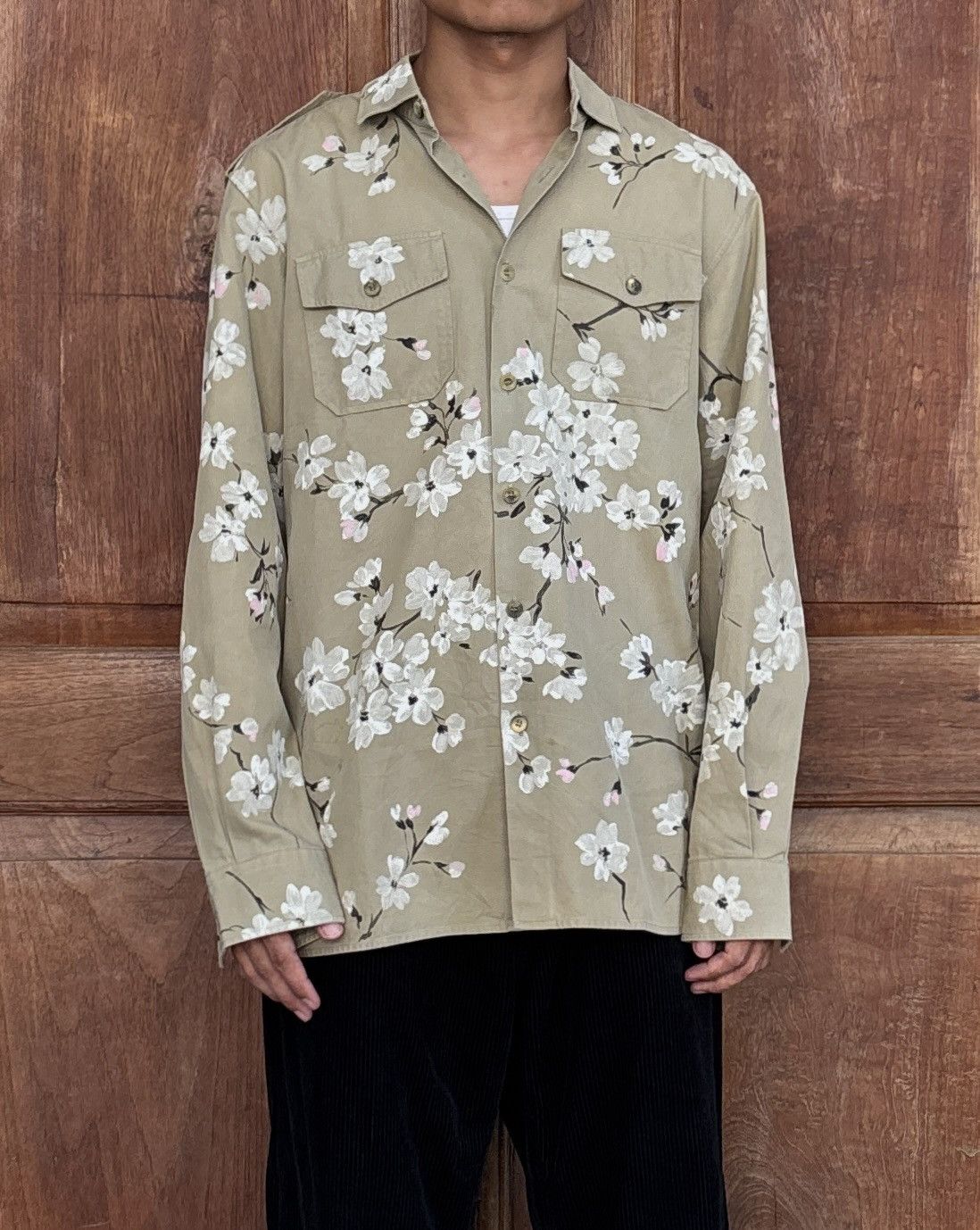 Gucci FREE TAX! SS 2003 Painted Floral Military Shirt by Tom Ford Size US S / EU 44-46 / 1 - 15 Thumbnail