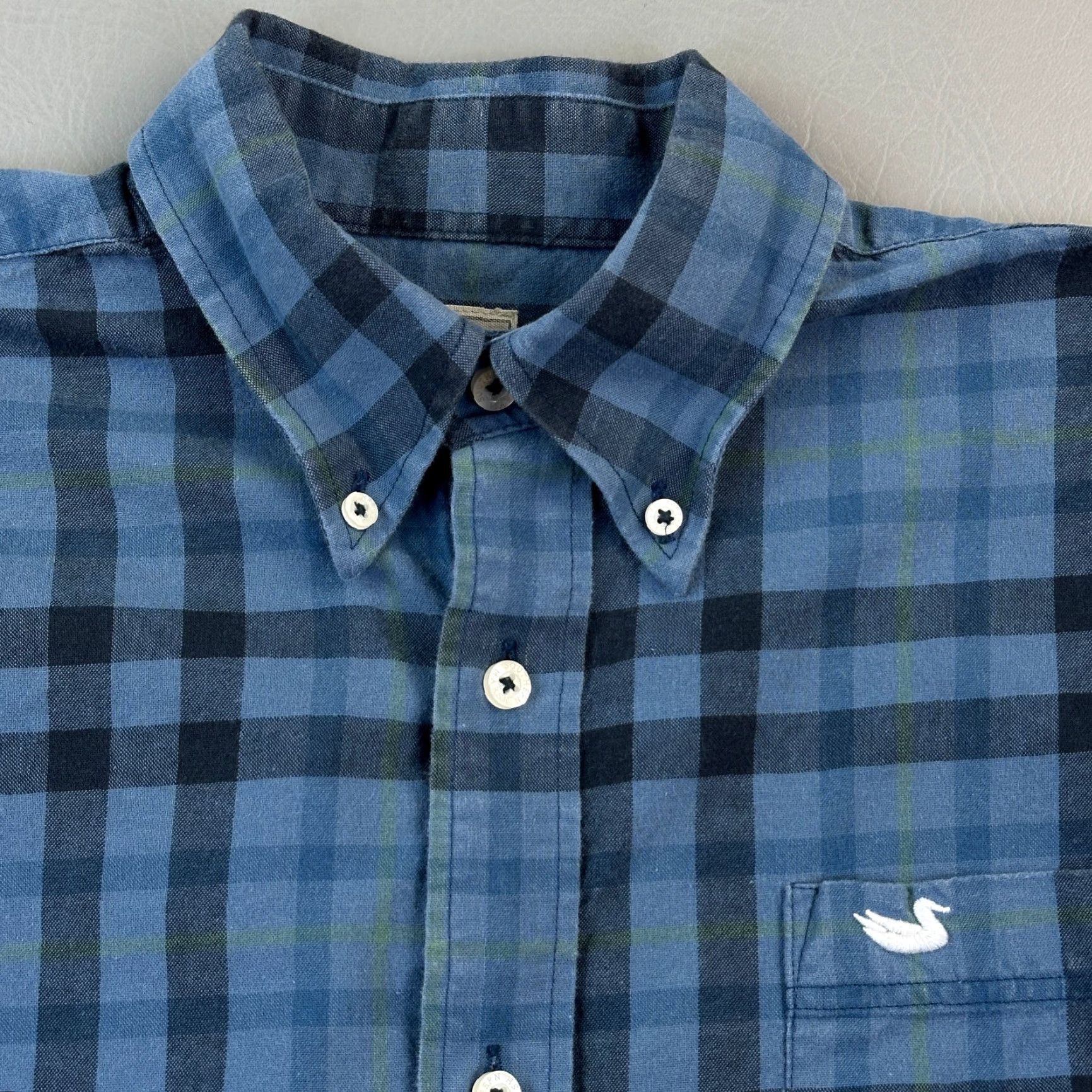 Vintage Southern Marsh Shirt Mens Medium Blue Plaid Long Sleeve Button-Down Preppy Shirt Size US M / EU 48-50 / 2 - 5 Thumbnail