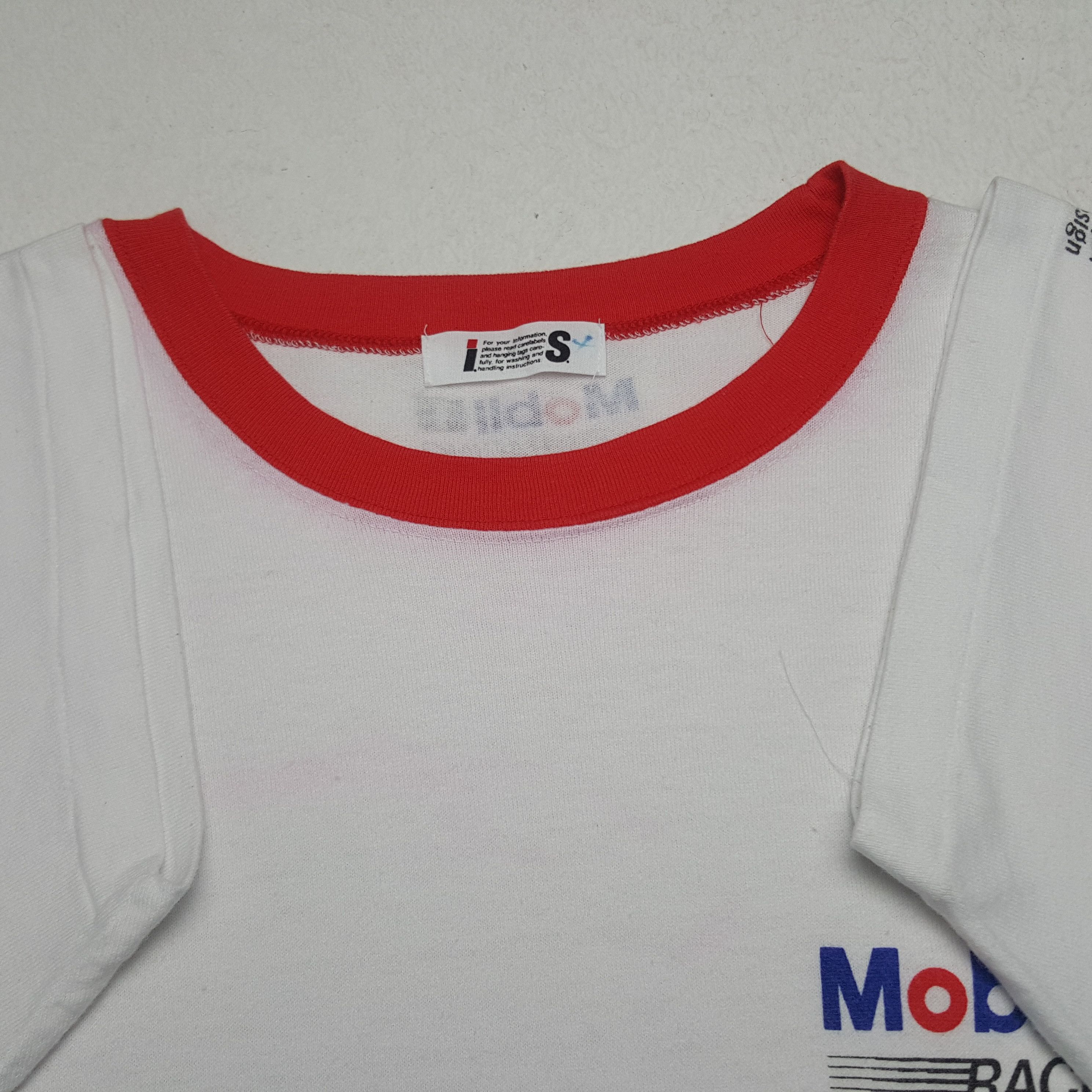 Issey Miyake × Vintage Vintage I.S. Issey Miyake X Mobil 1 Racing Designer Tshirt Size US L / EU 52-54 / 3 - 5 Thumbnail