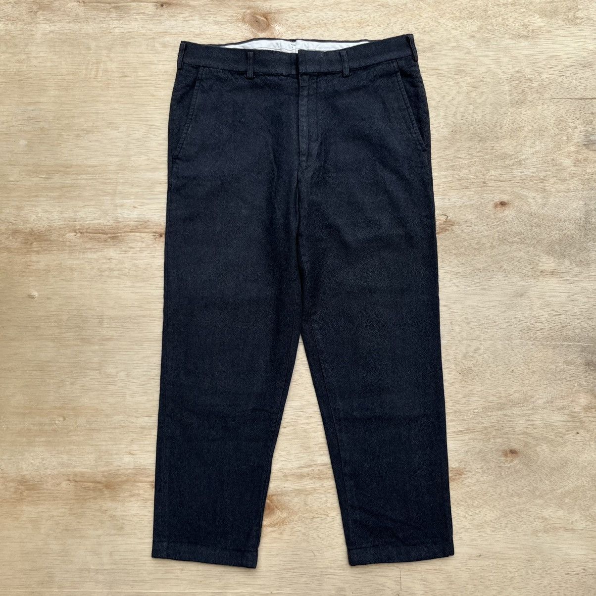 Comme des Garcons Homme Deux HOMME DEUX COMME DES GARCONS BLACK WASHED WORK PANTS Size US 32 / EU 48 - 1 Thumbnail