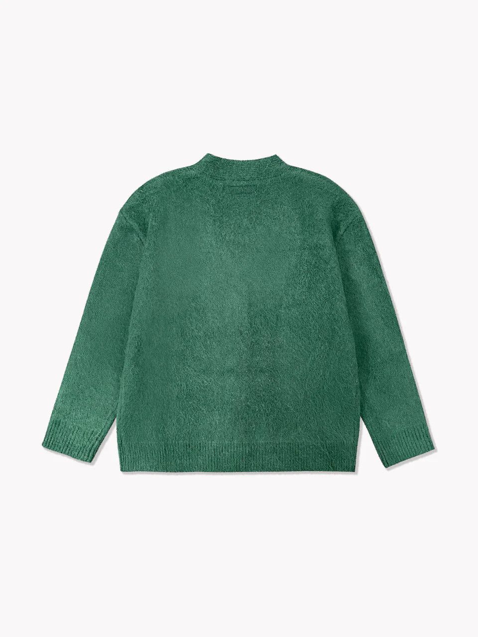 Vintage Shag Cardigan Knit Green Size US XS / EU 42 / 0 - 5 Thumbnail