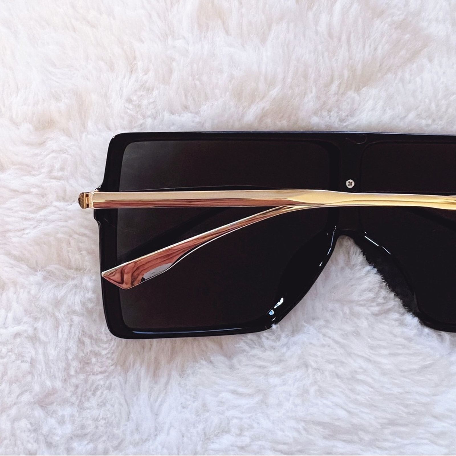 Other Ariel Black Rectangle Full Frame Sunglasses Size ONE SIZE - 6 Thumbnail
