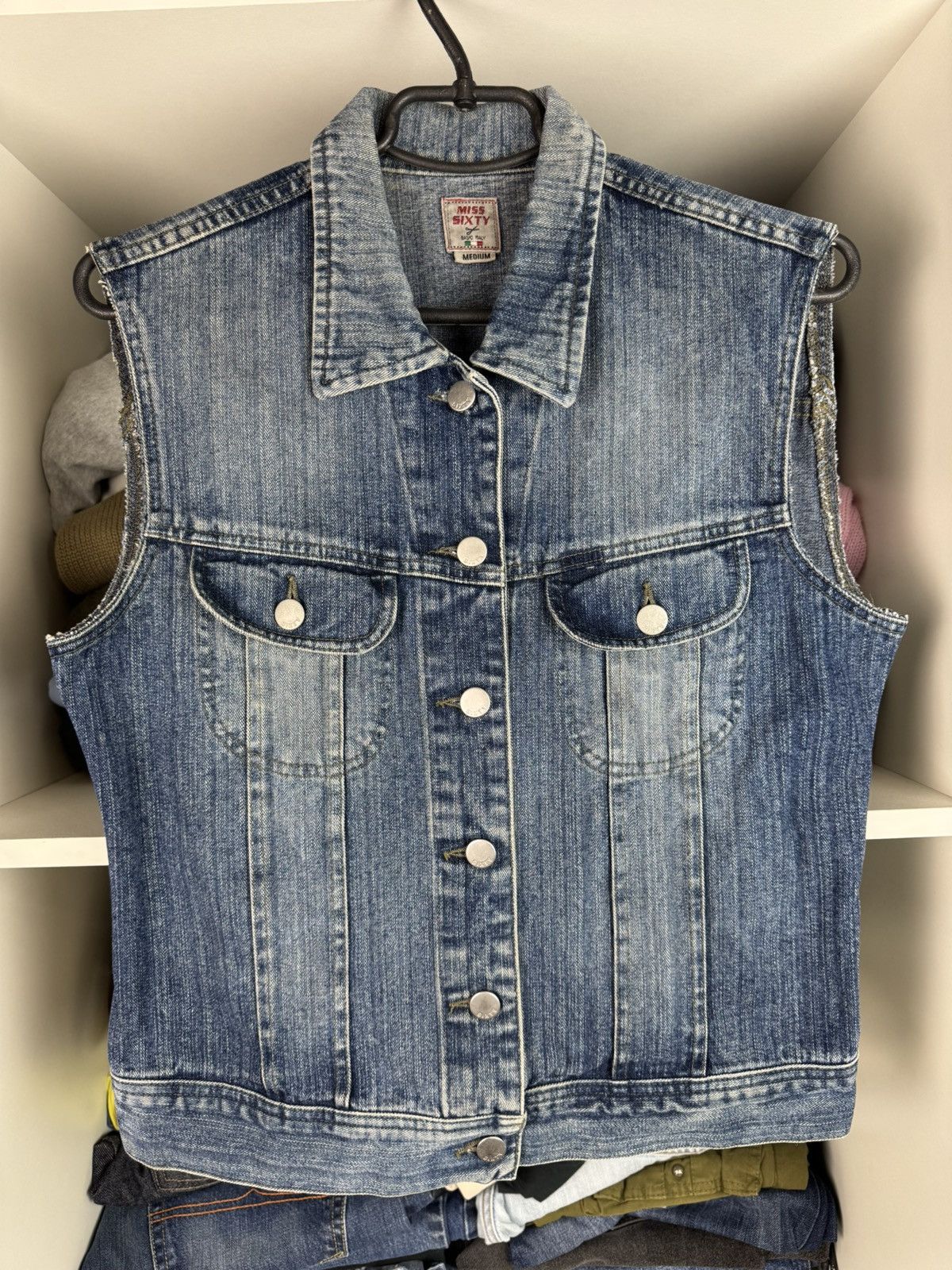 Miss Sixty Miss Sixty Vintage Denim Trucker Vest Made in Italy Y2K Size M / US 6-8 / IT 42-44 - 1 Thumbnail