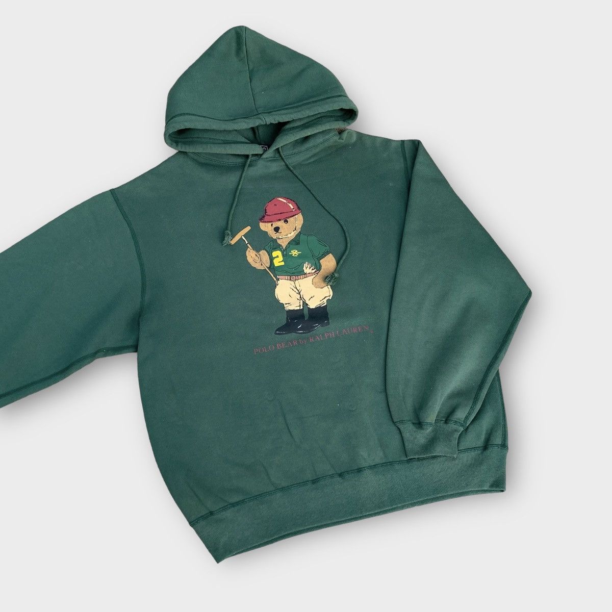 Polo Ralph Lauren Vintage 90s Polo Bear Ralph Lauren Hoodie Size L / US 10 / IT 46 - 3 Thumbnail