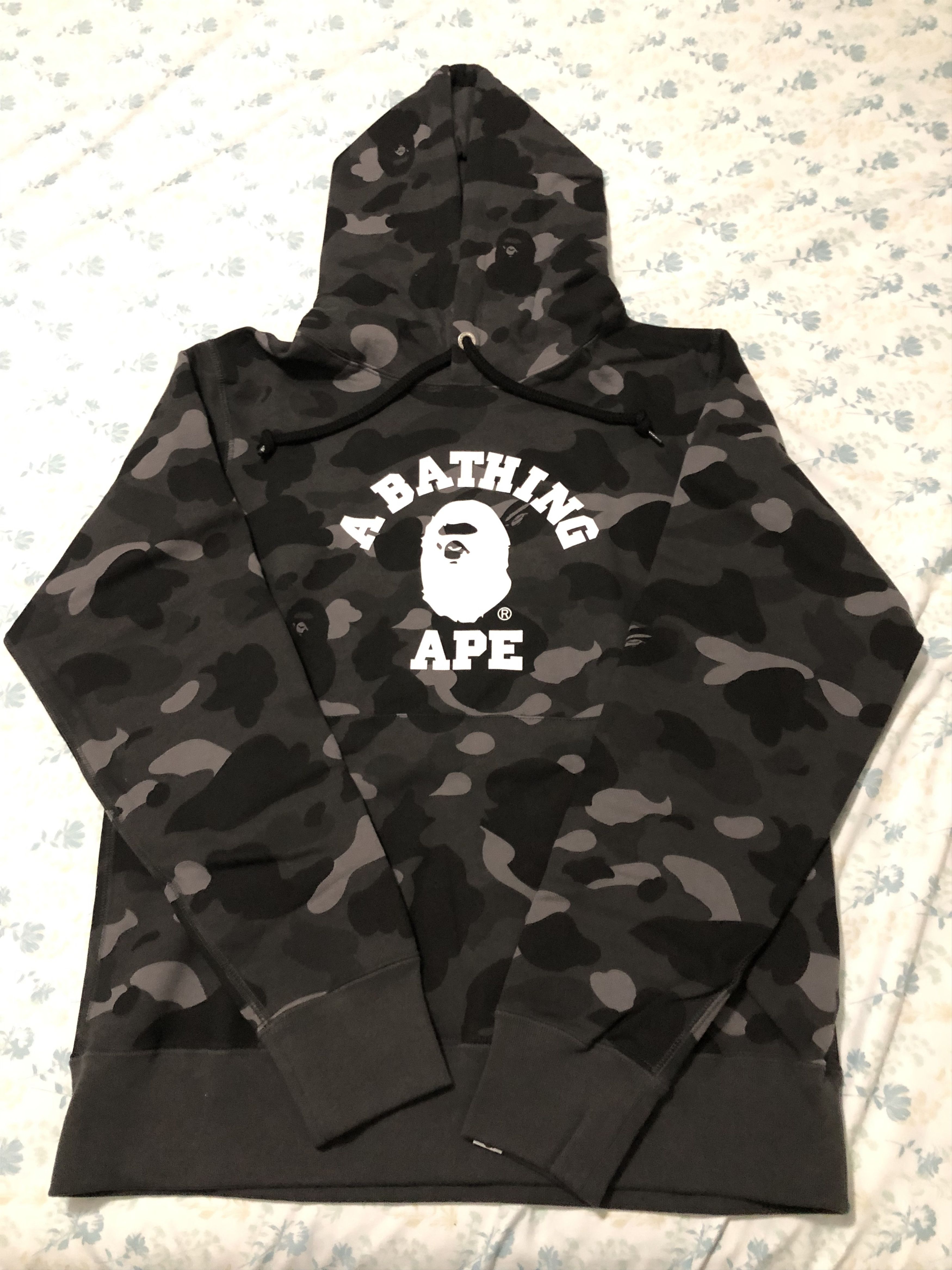 Bape Bape Color Camo College Pullover Hoodie Black - Medium Size US M / EU 48-50 / 2 - 1 Thumbnail