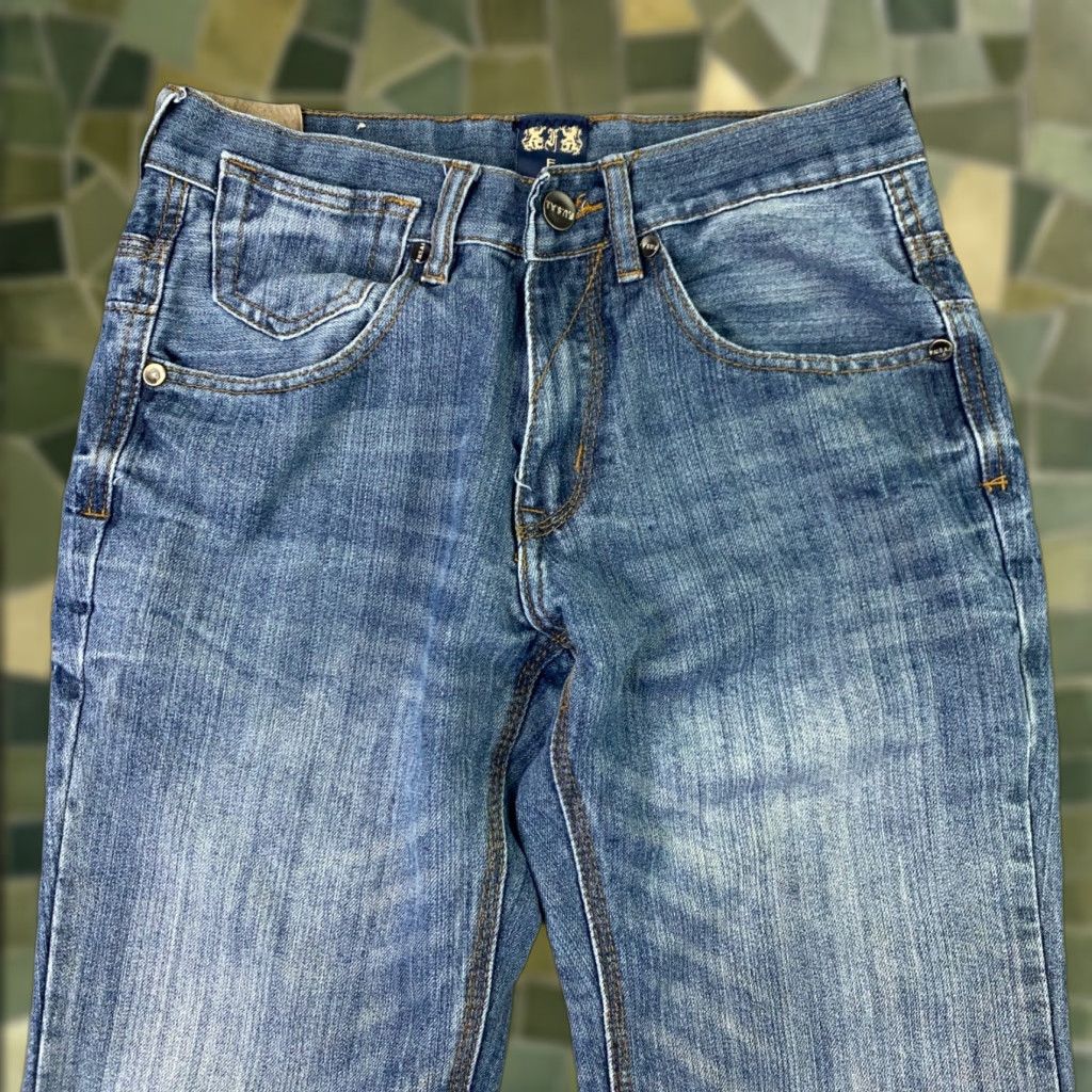Vintage VINTAGE Fusai Jeans Mens 30 Blue Denim Straight Relaxed 28" Inseam 1997 90s Mens Size US 30 / EU 46 - 1 Thumbnail