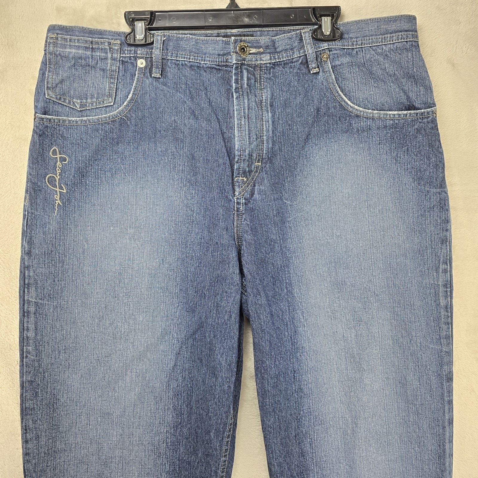 Sean John Vintage Y2k Sean John Baggy Jeans Men 40x30 Faded Skater Size US 40 / EU 56 - 2 Thumbnail